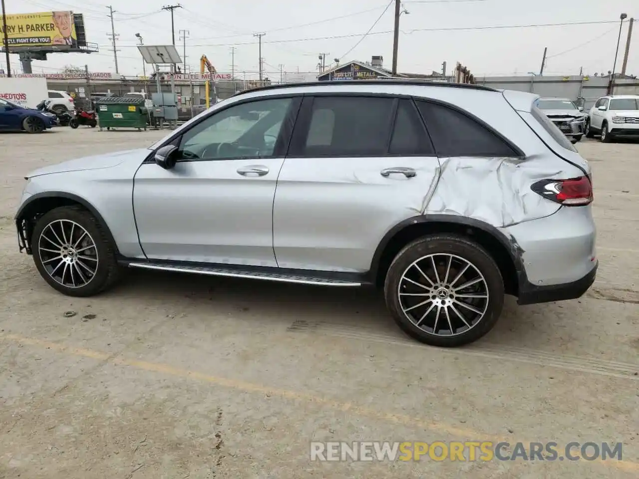 2 Фотография поврежденного автомобиля W1N0G8DB5NG042810 MERCEDES-BENZ GLC-CLASS 2022