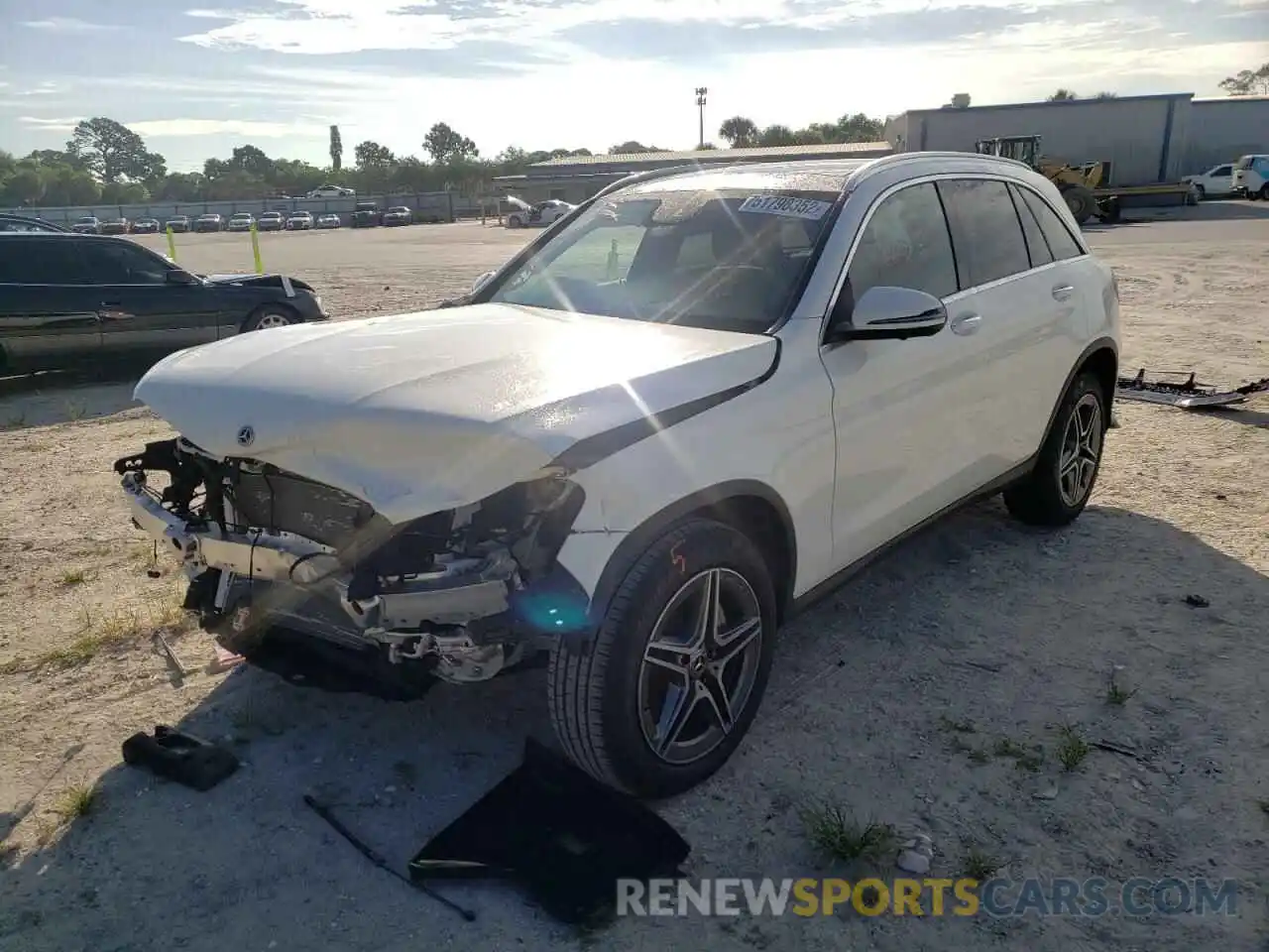 2 Photograph of a damaged car W1N0G8DB8NV348704 MERCEDES-BENZ GLC-CLASS 2022