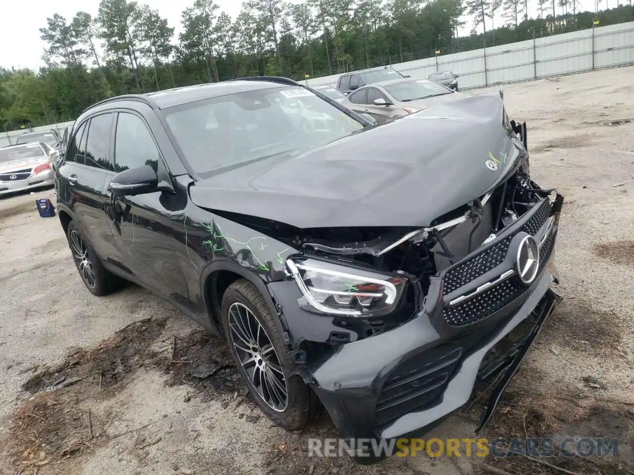 1 Photograph of a damaged car W1N0G8DB9NV335573 MERCEDES-BENZ GLC-CLASS 2022