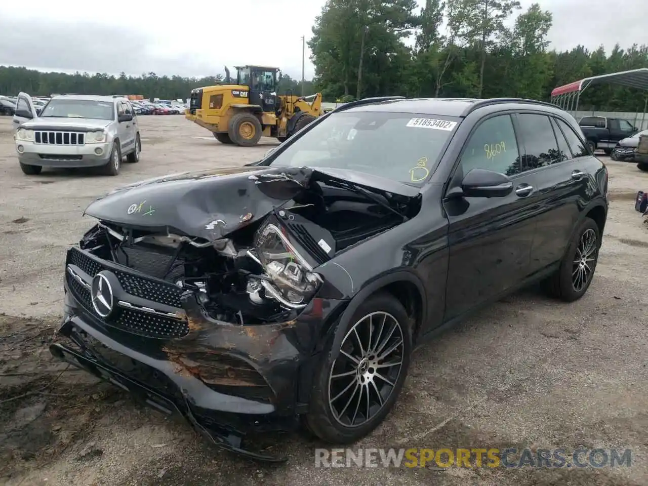 2 Photograph of a damaged car W1N0G8DB9NV335573 MERCEDES-BENZ GLC-CLASS 2022