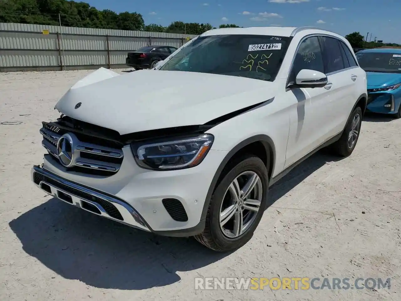 2 Photograph of a damaged car W1N0G8DBXNV332732 MERCEDES-BENZ GLC-CLASS 2022