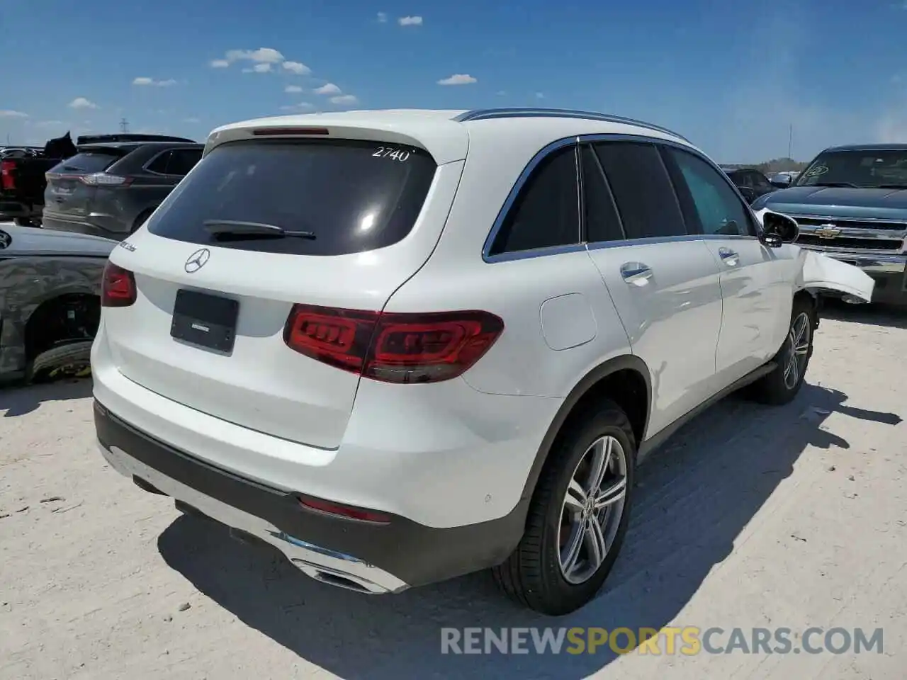 4 Photograph of a damaged car W1N0G8DBXNV332732 MERCEDES-BENZ GLC-CLASS 2022