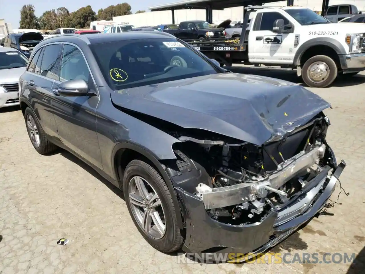 1 Photograph of a damaged car W1N0G8EB0NV326713 MERCEDES-BENZ GLC-CLASS 2022