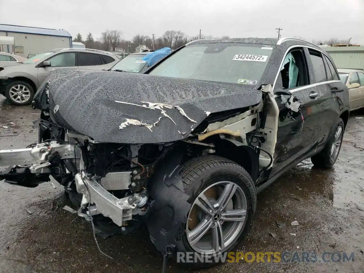 2 Photograph of a damaged car W1N0G8EB0NV339199 MERCEDES-BENZ GLC-CLASS 2022