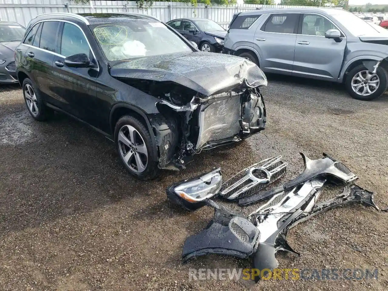 1 Photograph of a damaged car W1N0G8EB0NV361039 MERCEDES-BENZ GLC-CLASS 2022