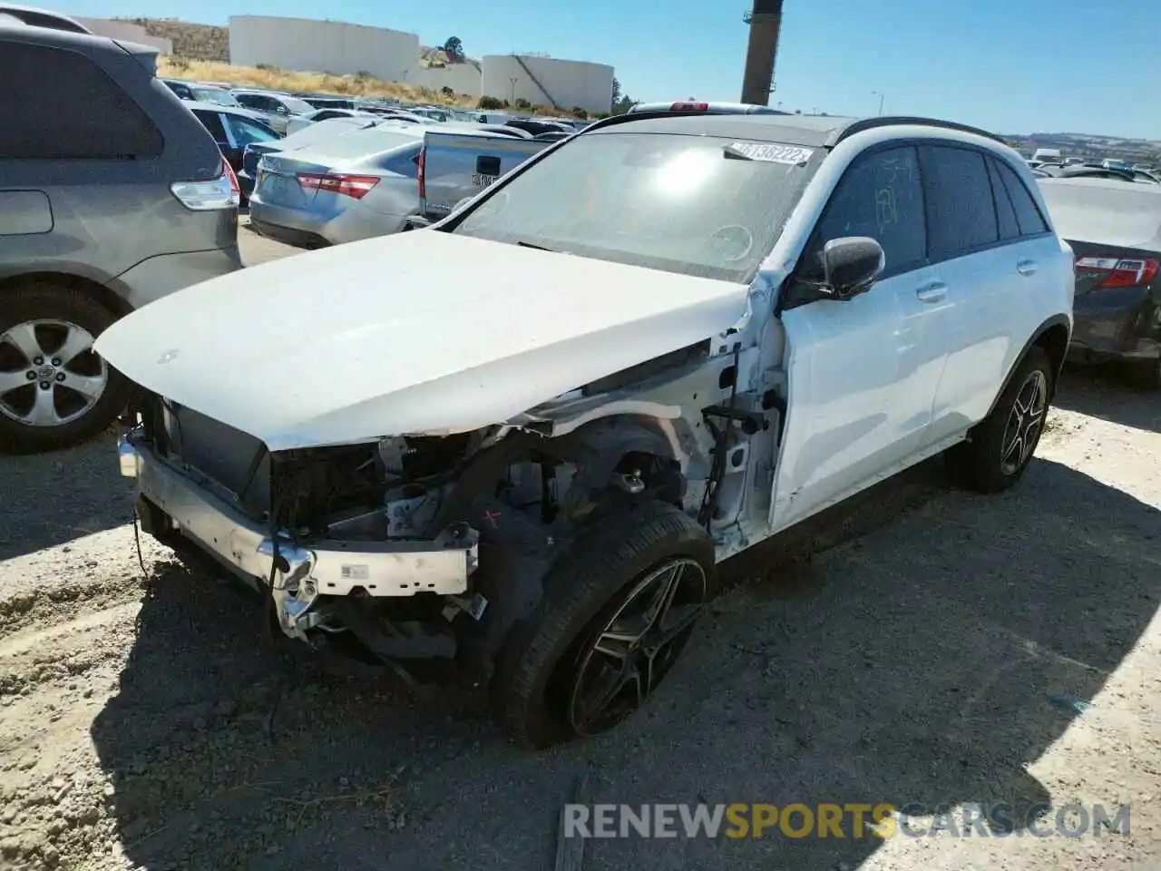 2 Photograph of a damaged car W1N0G8EB1NG061871 MERCEDES-BENZ GLC-CLASS 2022