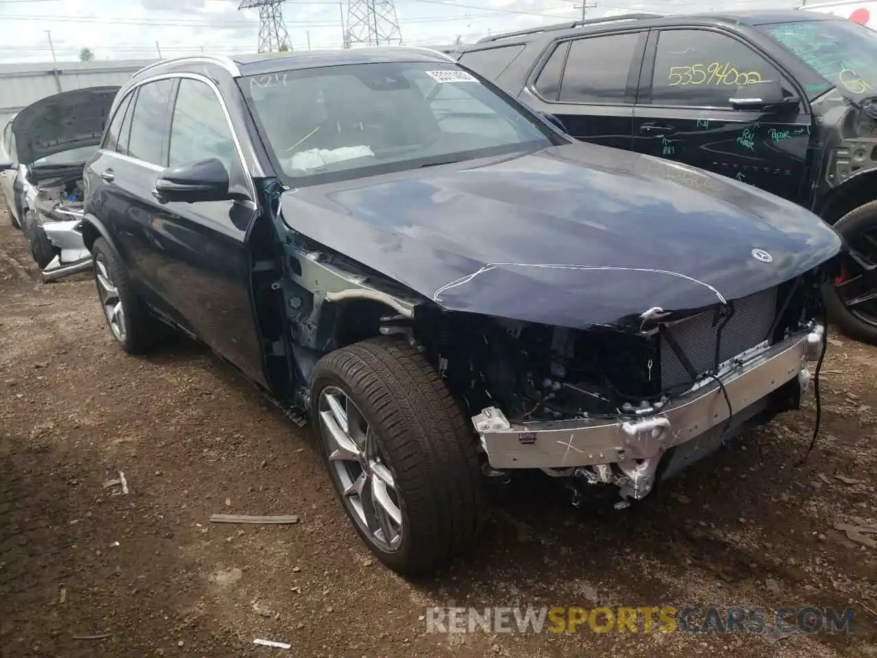 1 Photograph of a damaged car W1N0G8EB1NG090819 MERCEDES-BENZ GLC-CLASS 2022