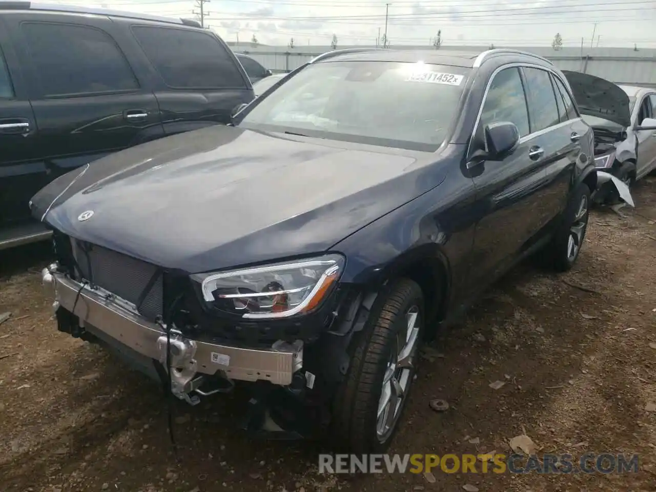 2 Photograph of a damaged car W1N0G8EB1NG090819 MERCEDES-BENZ GLC-CLASS 2022