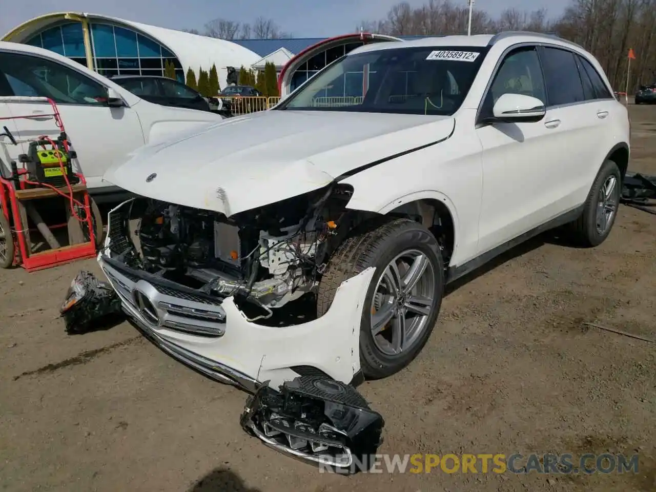 2 Photograph of a damaged car W1N0G8EB1NV339499 MERCEDES-BENZ GLC-CLASS 2022