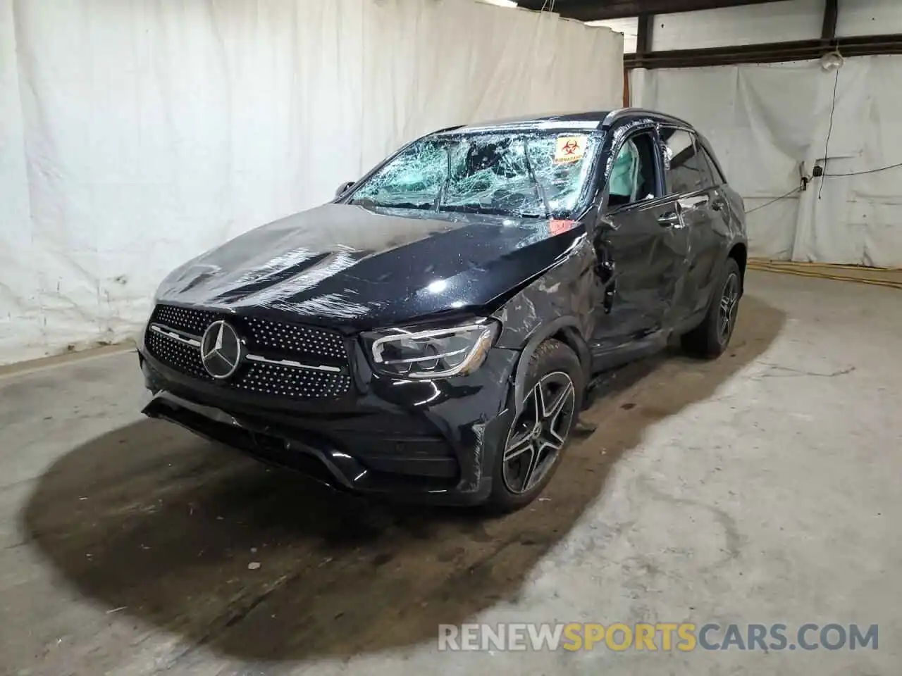 2 Photograph of a damaged car W1N0G8EB2NV383849 MERCEDES-BENZ GLC-CLASS 2022