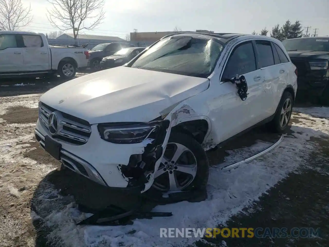 2 Photograph of a damaged car W1N0G8EB3NV332361 MERCEDES-BENZ GLC-CLASS 2022