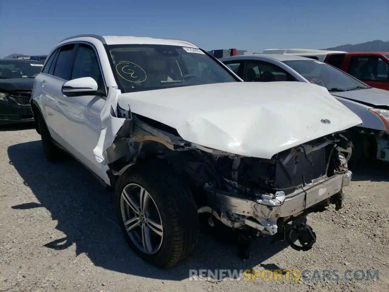 1 Photograph of a damaged car W1N0G8EB3NV338600 MERCEDES-BENZ GLC-CLASS 2022