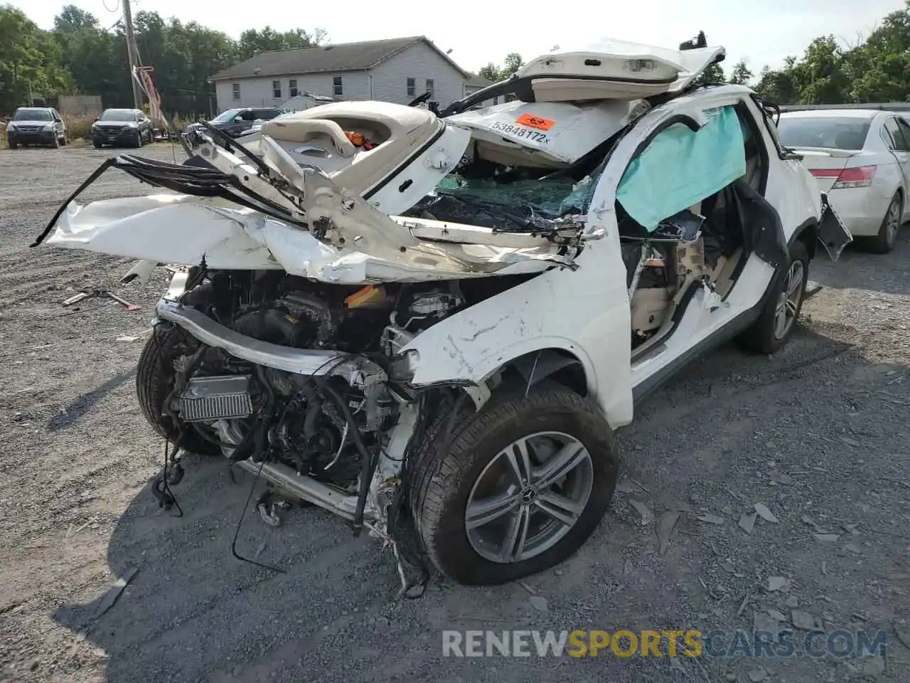 2 Photograph of a damaged car W1N0G8EB3NV364744 MERCEDES-BENZ GLC-CLASS 2022