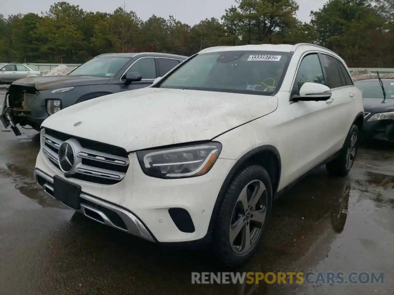 2 Photograph of a damaged car W1N0G8EB6NV335609 MERCEDES-BENZ GLC-CLASS 2022