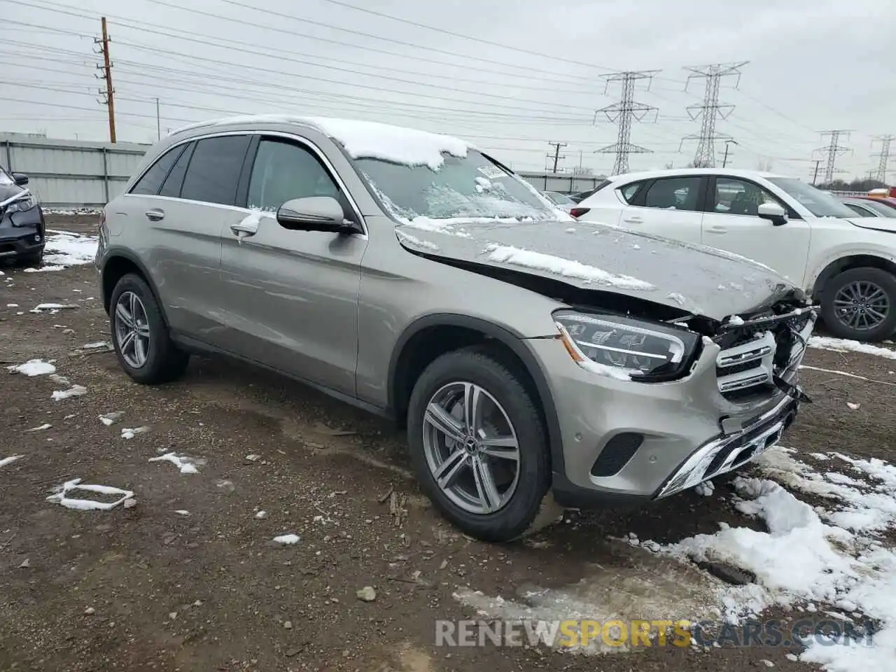 4 Photograph of a damaged car W1N0G8EB6NV344116 MERCEDES-BENZ GLC-CLASS 2022