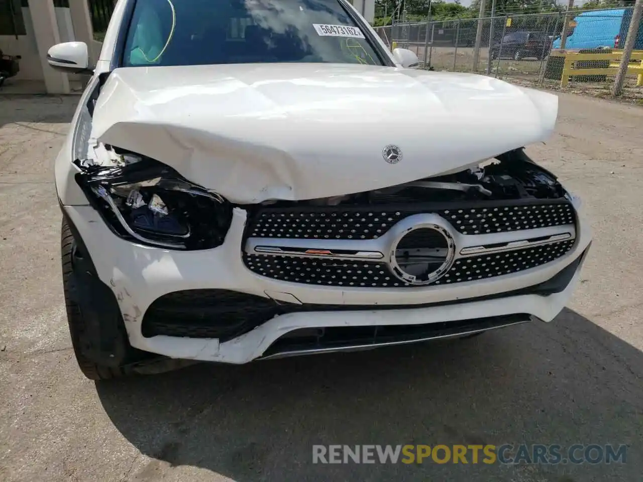 9 Photograph of a damaged car W1N0G8EB6NV353818 MERCEDES-BENZ GLC-CLASS 2022