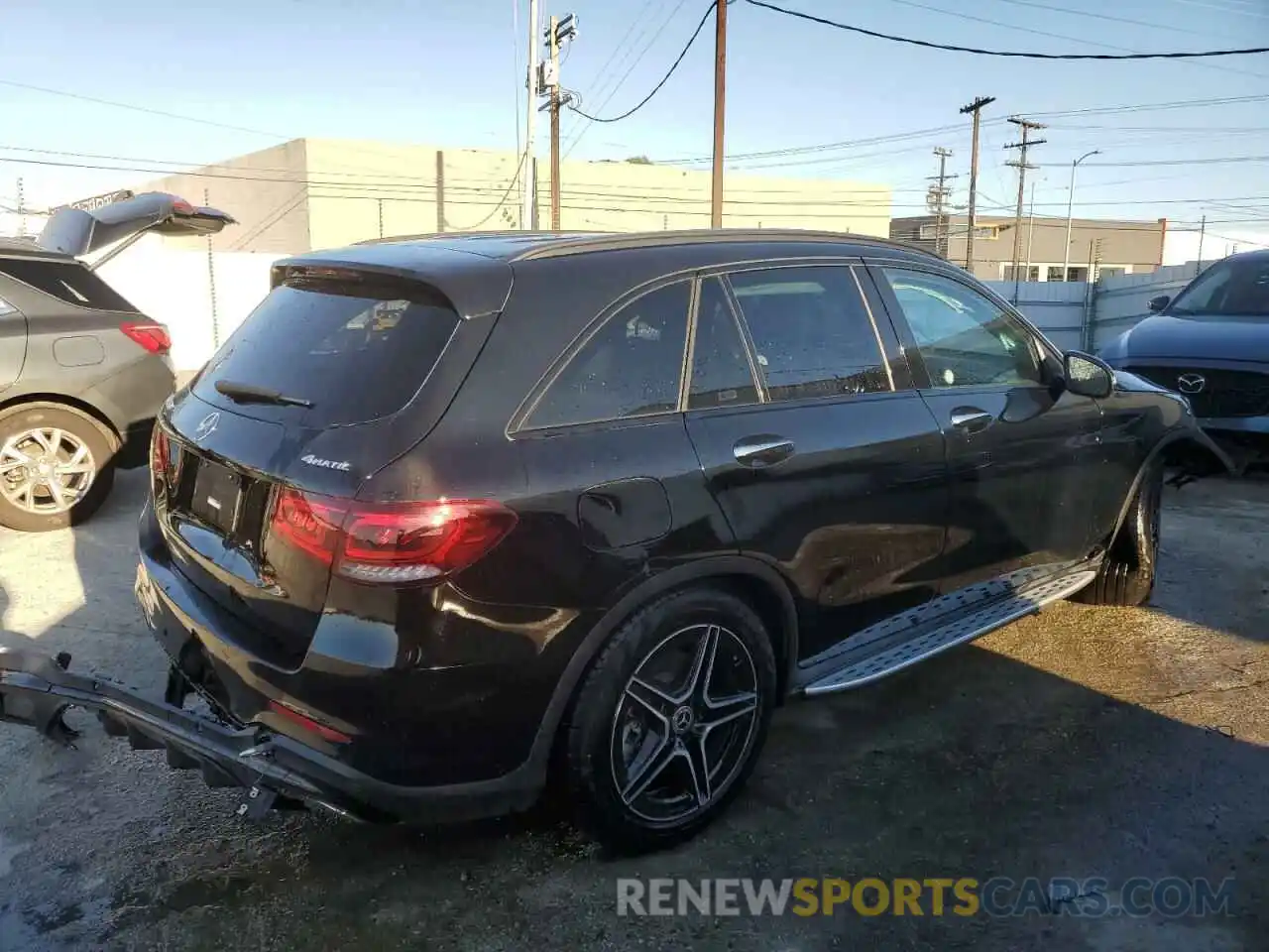 3 Photograph of a damaged car W1N0G8EB6NV385961 MERCEDES-BENZ GLC-CLASS 2022