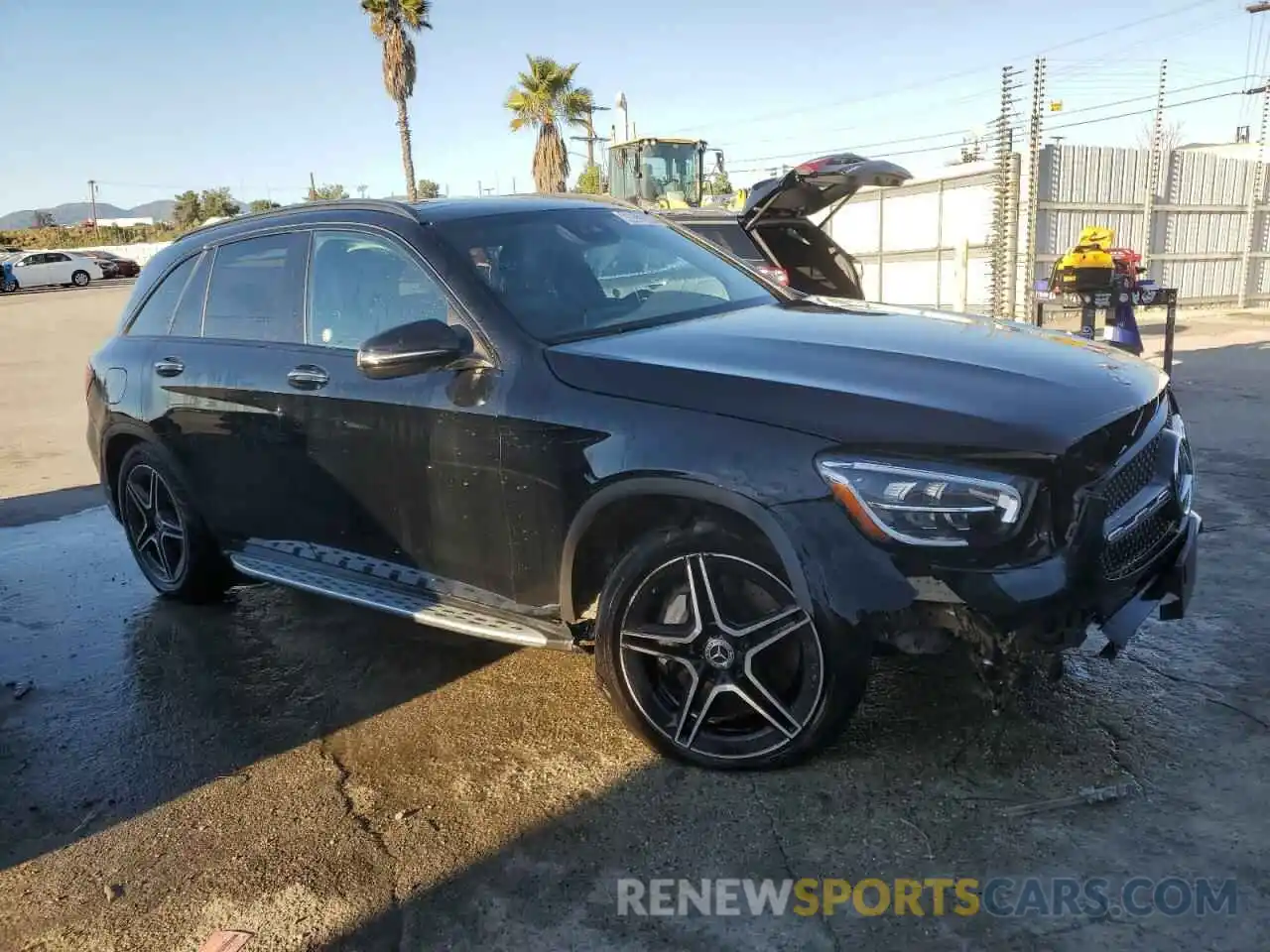 4 Photograph of a damaged car W1N0G8EB6NV385961 MERCEDES-BENZ GLC-CLASS 2022