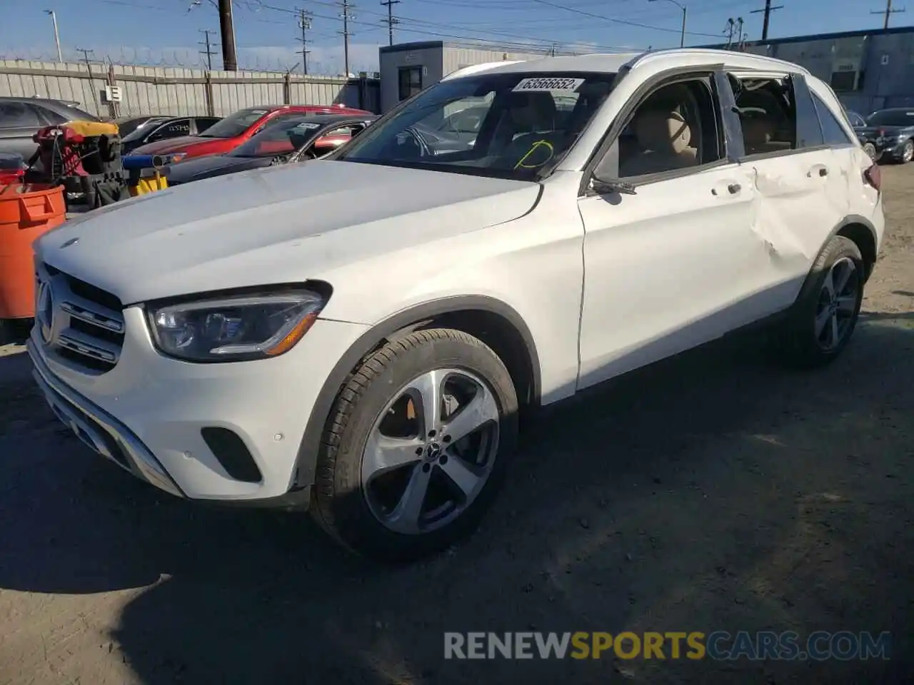 2 Photograph of a damaged car W1N0G8EB7NV337577 MERCEDES-BENZ GLC-CLASS 2022