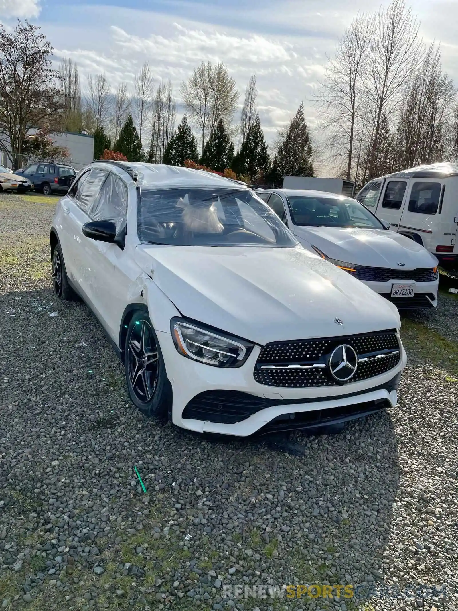 1 Photograph of a damaged car W1N0G8EB8NV341007 MERCEDES-BENZ GLC-CLASS 2022