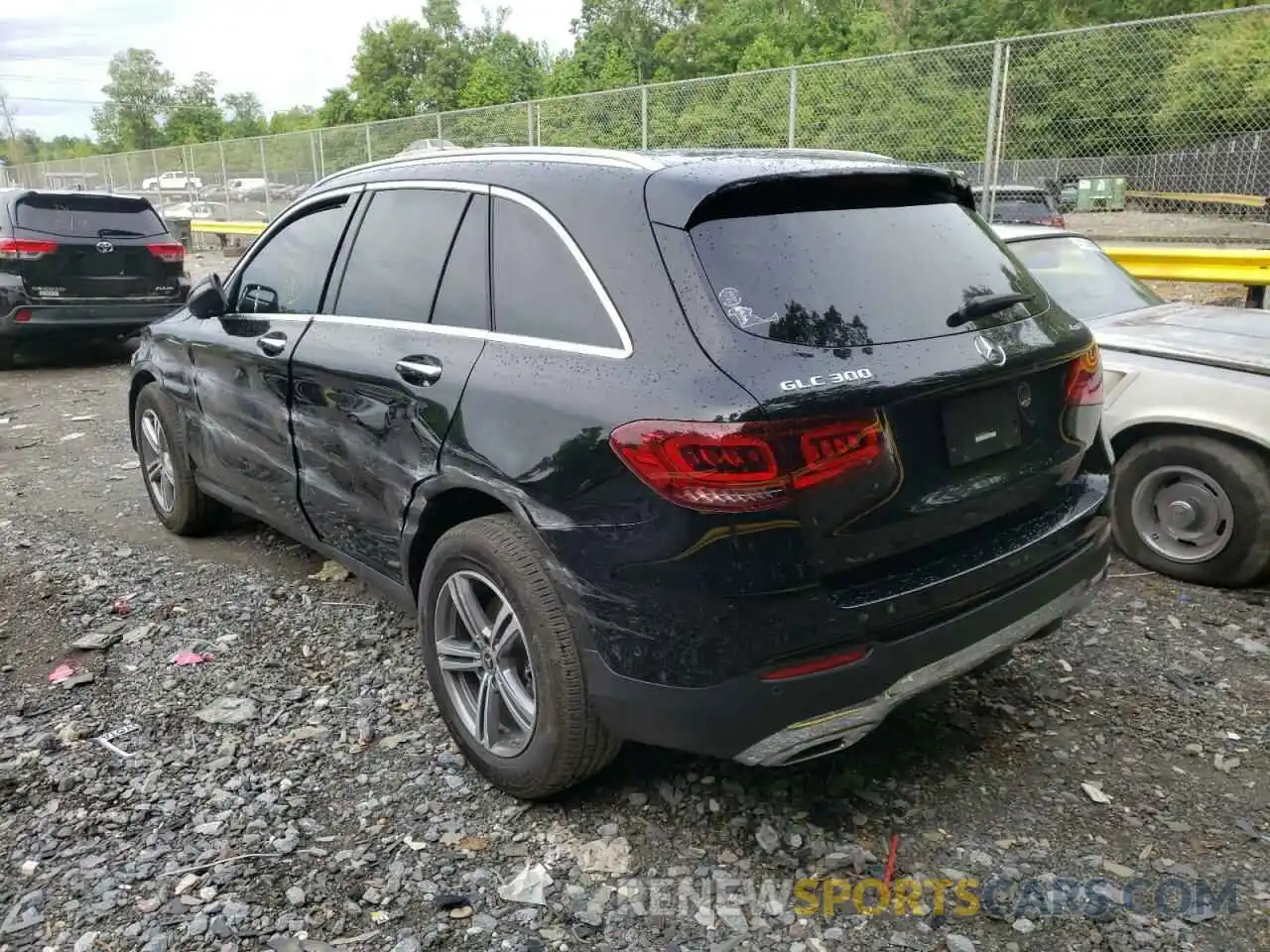 3 Фотография поврежденного автомобиля W1N0G8EB9NG024549 MERCEDES-BENZ GLC-CLASS 2022