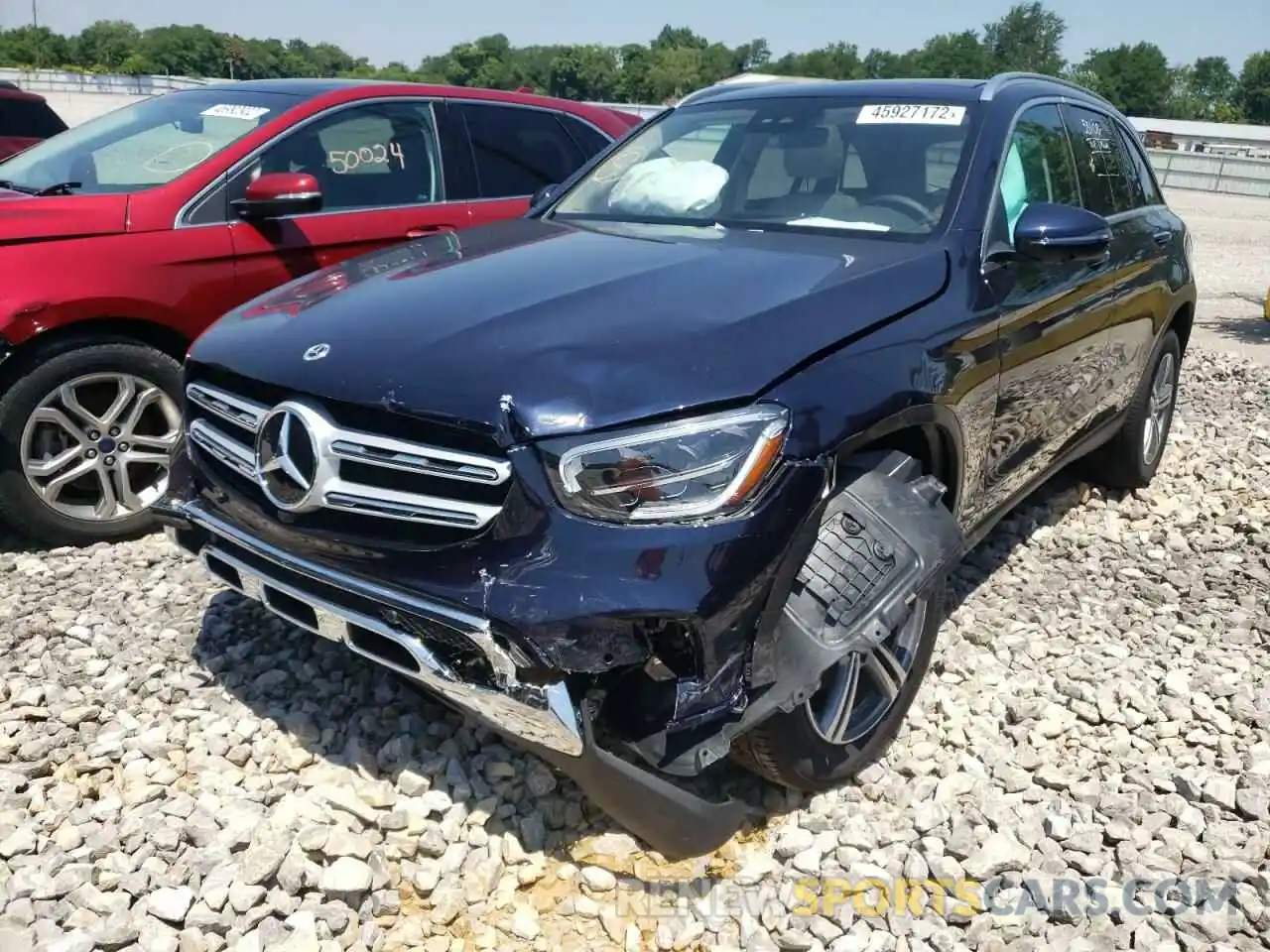 2 Photograph of a damaged car W1N0G8EB9NG069944 MERCEDES-BENZ GLC-CLASS 2022