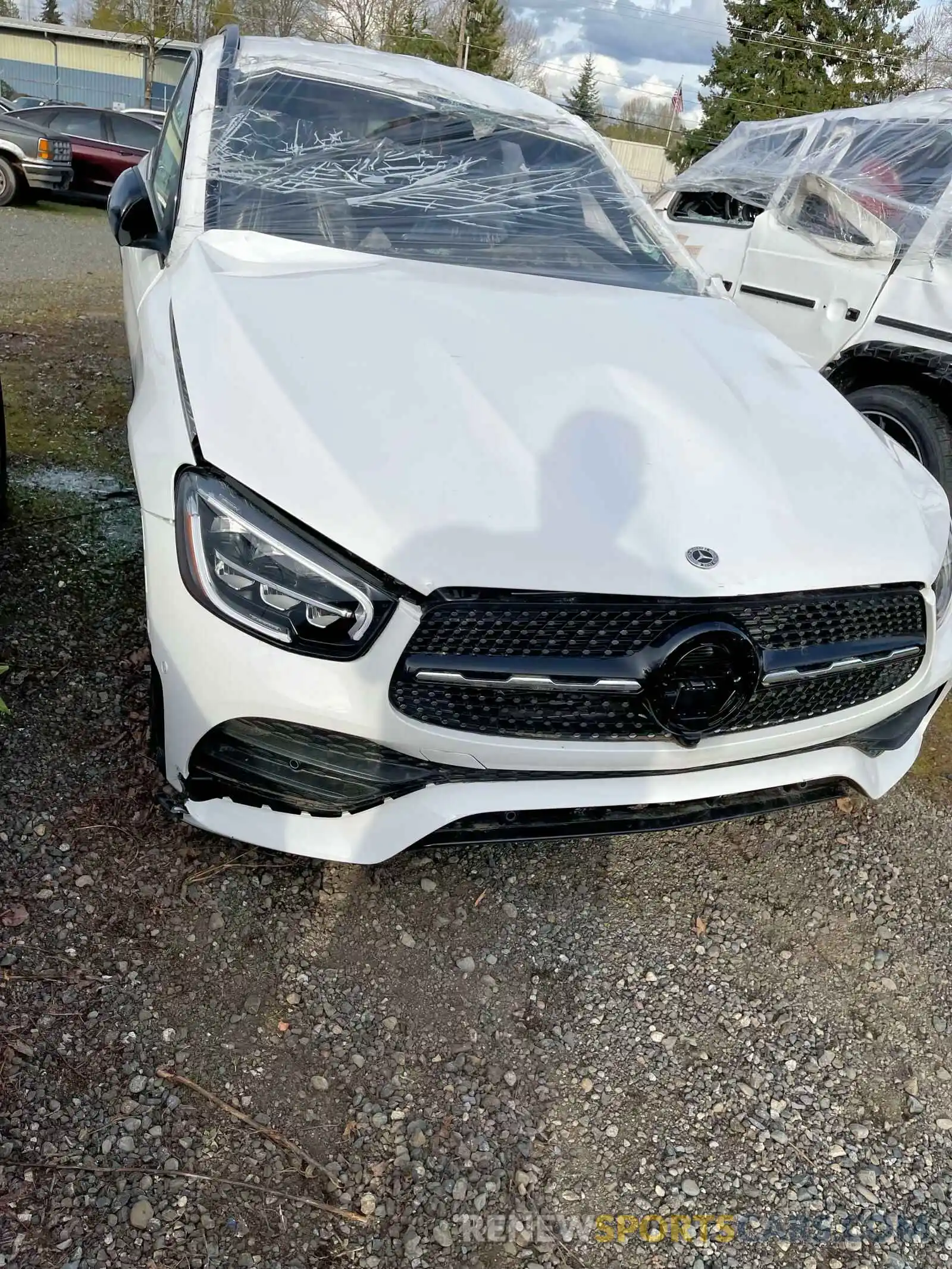 1 Photograph of a damaged car W1N0G8EB9NV340674 MERCEDES-BENZ GLC-CLASS 2022