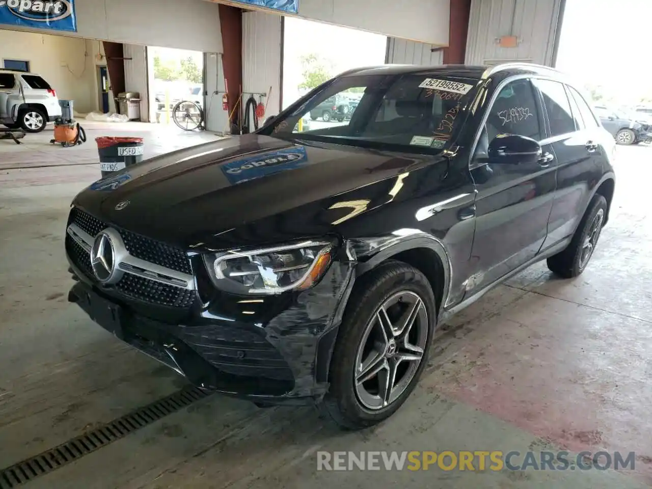 2 Photograph of a damaged car W1N0G8EBXNV330641 MERCEDES-BENZ GLC-CLASS 2022