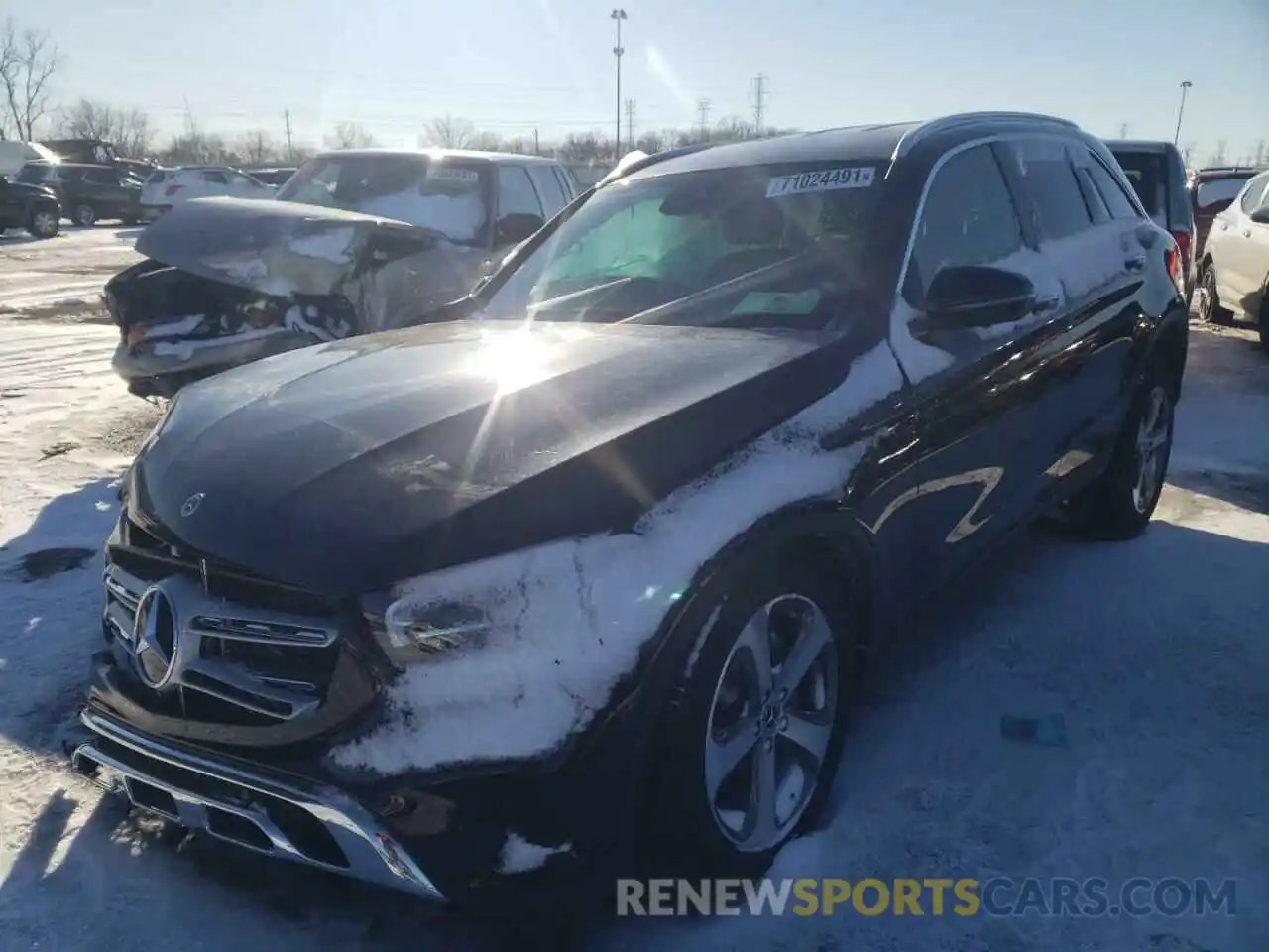 2 Photograph of a damaged car W1N0G8EBXNV333202 MERCEDES-BENZ GLC-CLASS 2022