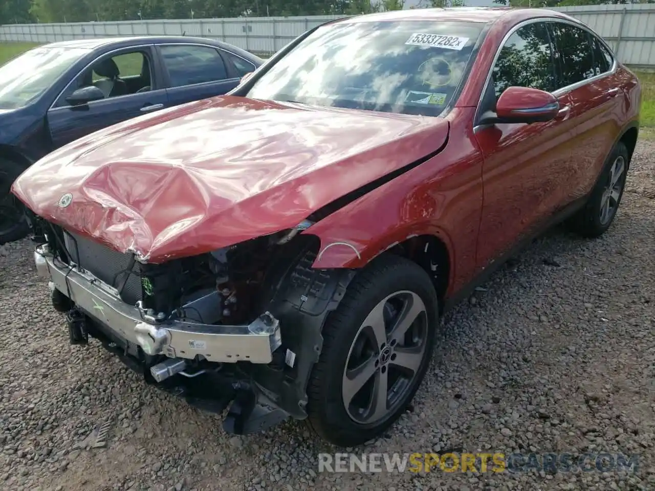 2 Photograph of a damaged car W1N0J8EB2NG039573 MERCEDES-BENZ GLC-CLASS 2022