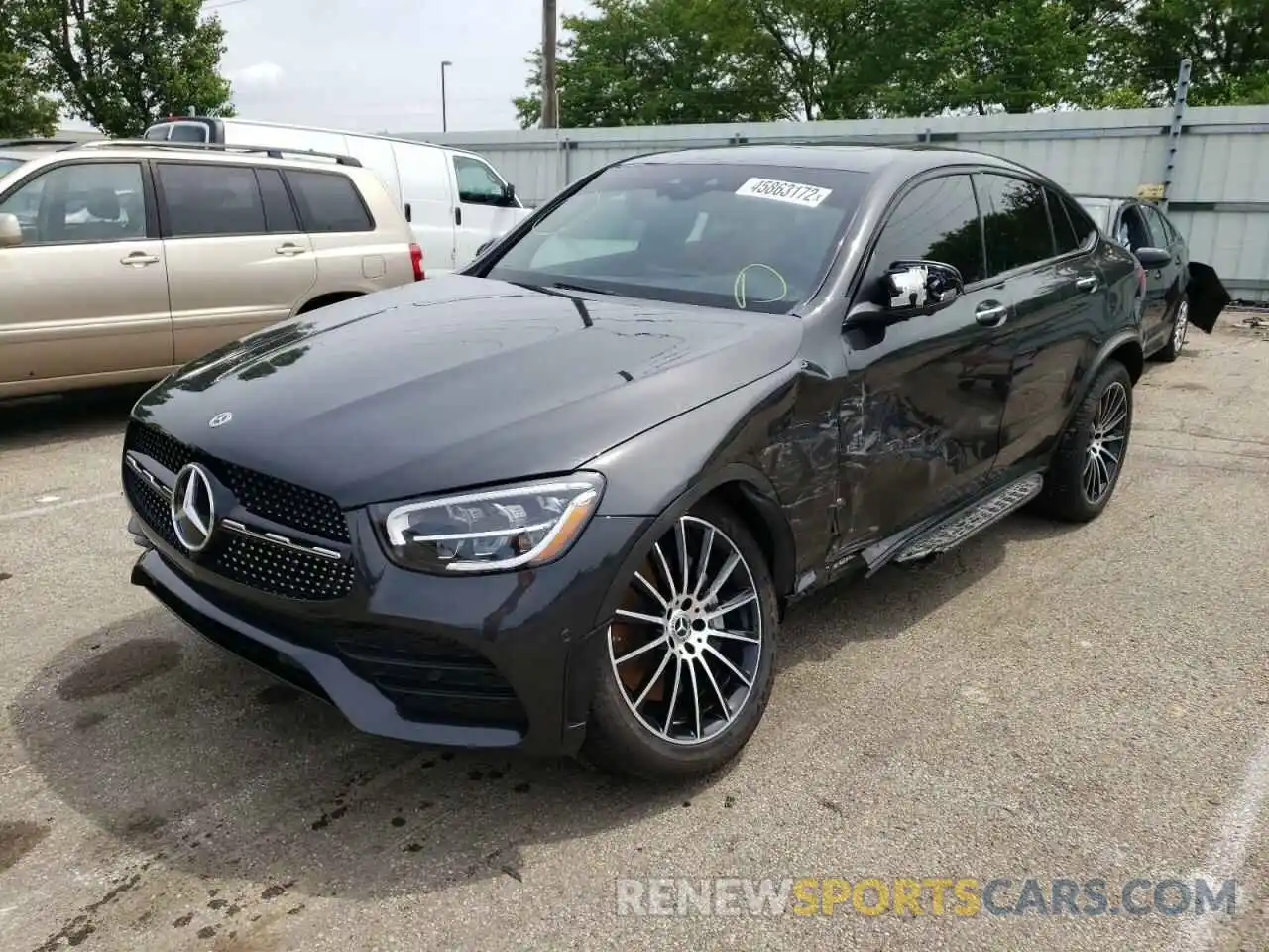 2 Photograph of a damaged car W1N0J8EB5NG034013 MERCEDES-BENZ GLC-CLASS 2022