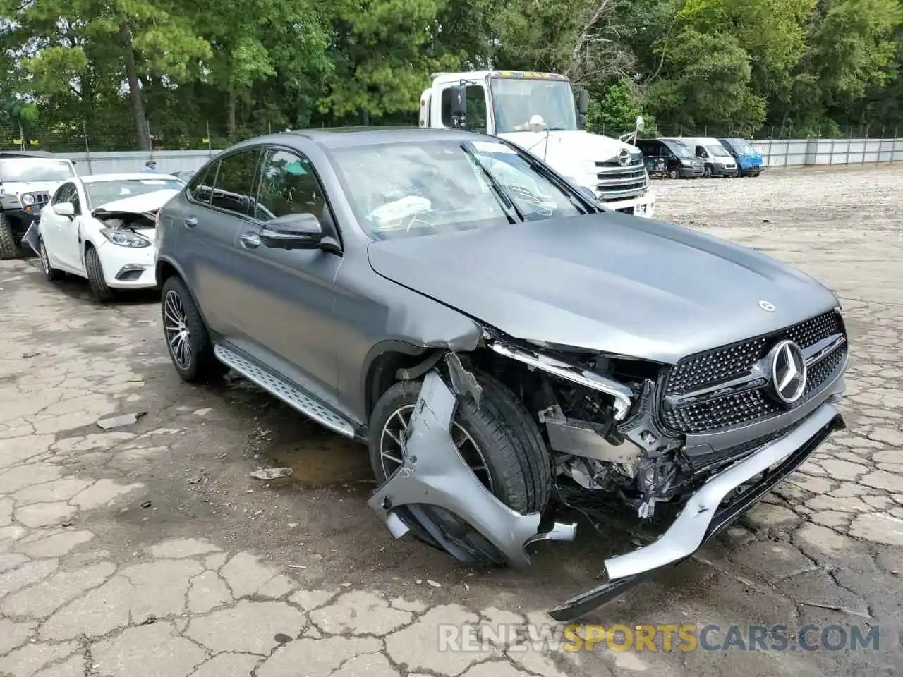 1 Photograph of a damaged car W1N0J8EB6NG034330 MERCEDES-BENZ GLC-CLASS 2022