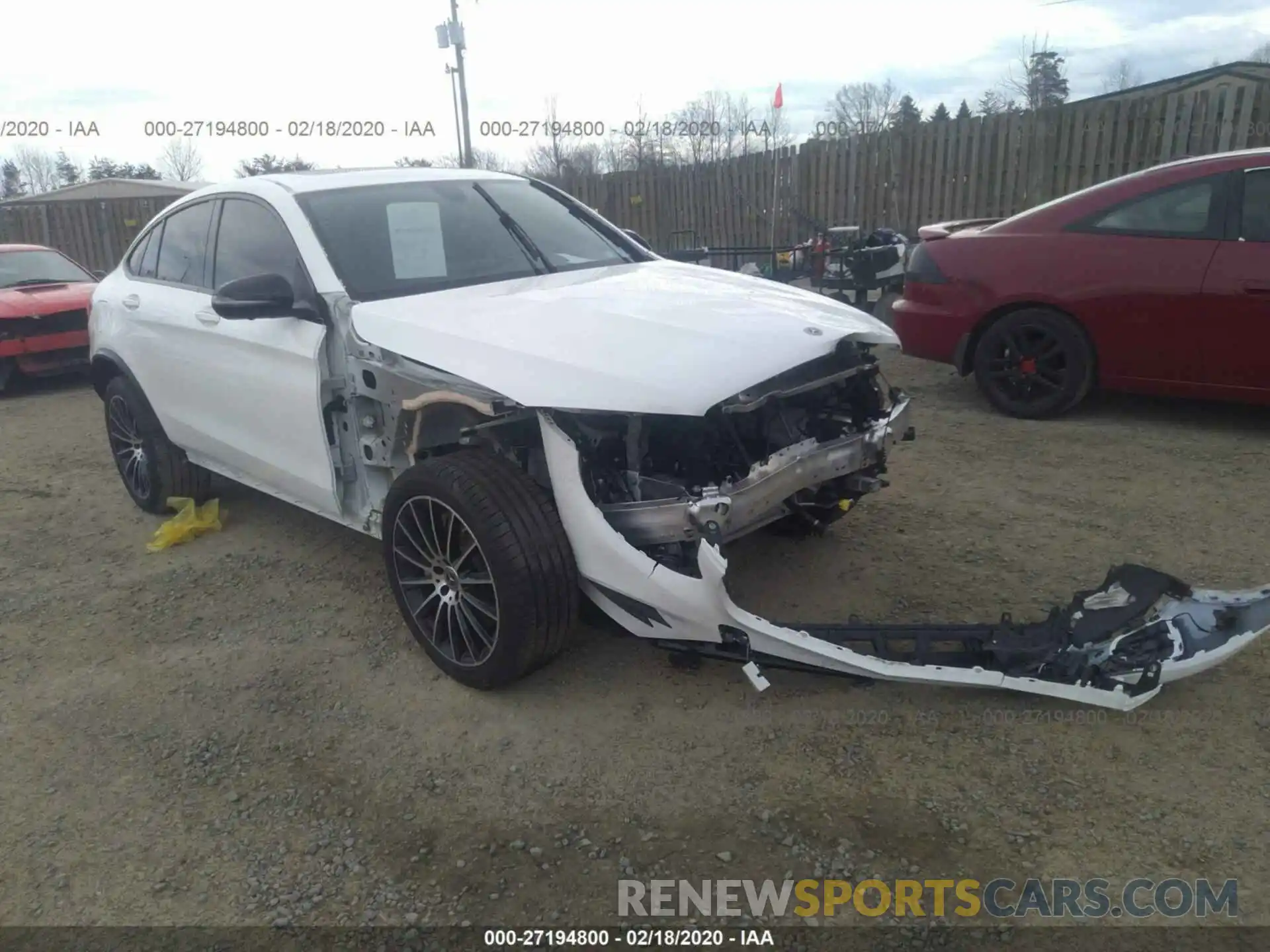 1 Фотография поврежденного автомобиля WDC0J4KB1KF610924 MERCEDES-BENZ GLC COUPE 2019