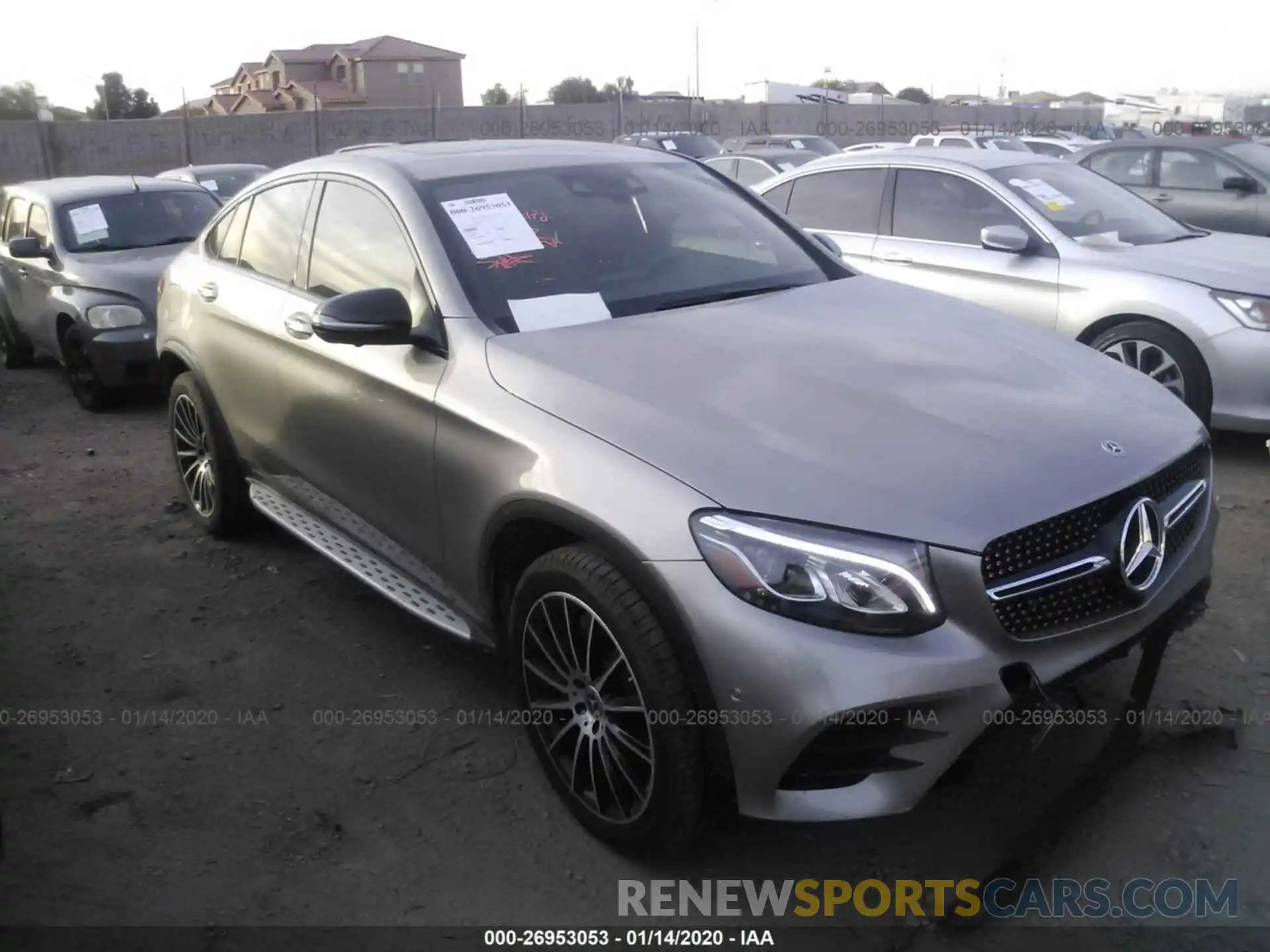 1 Photograph of a damaged car WDC0J4KB2KF608602 MERCEDES-BENZ GLC COUPE 2019