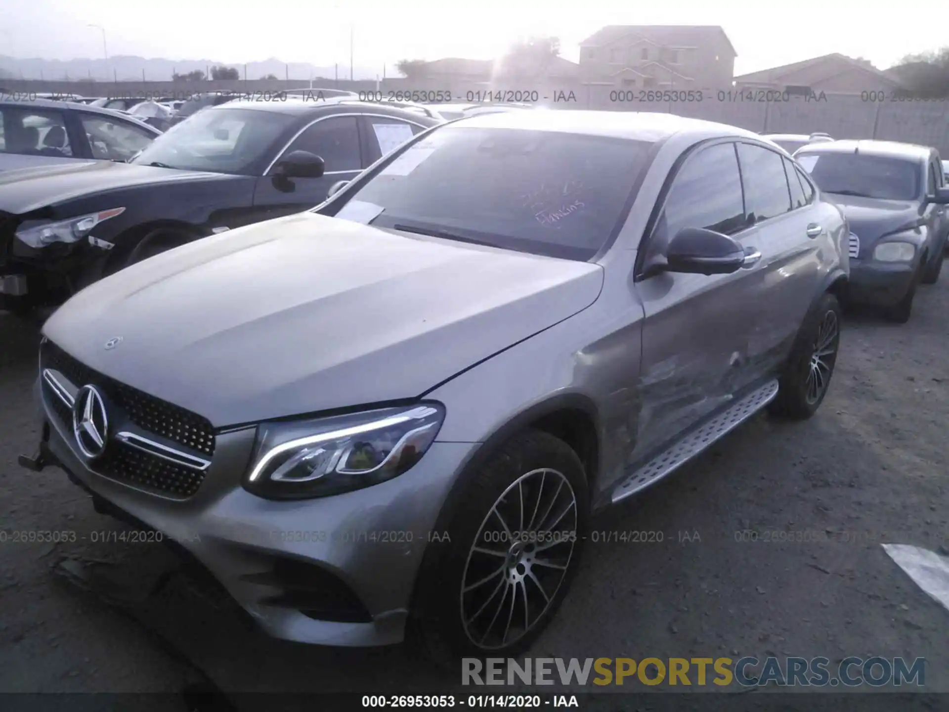 2 Photograph of a damaged car WDC0J4KB2KF608602 MERCEDES-BENZ GLC COUPE 2019