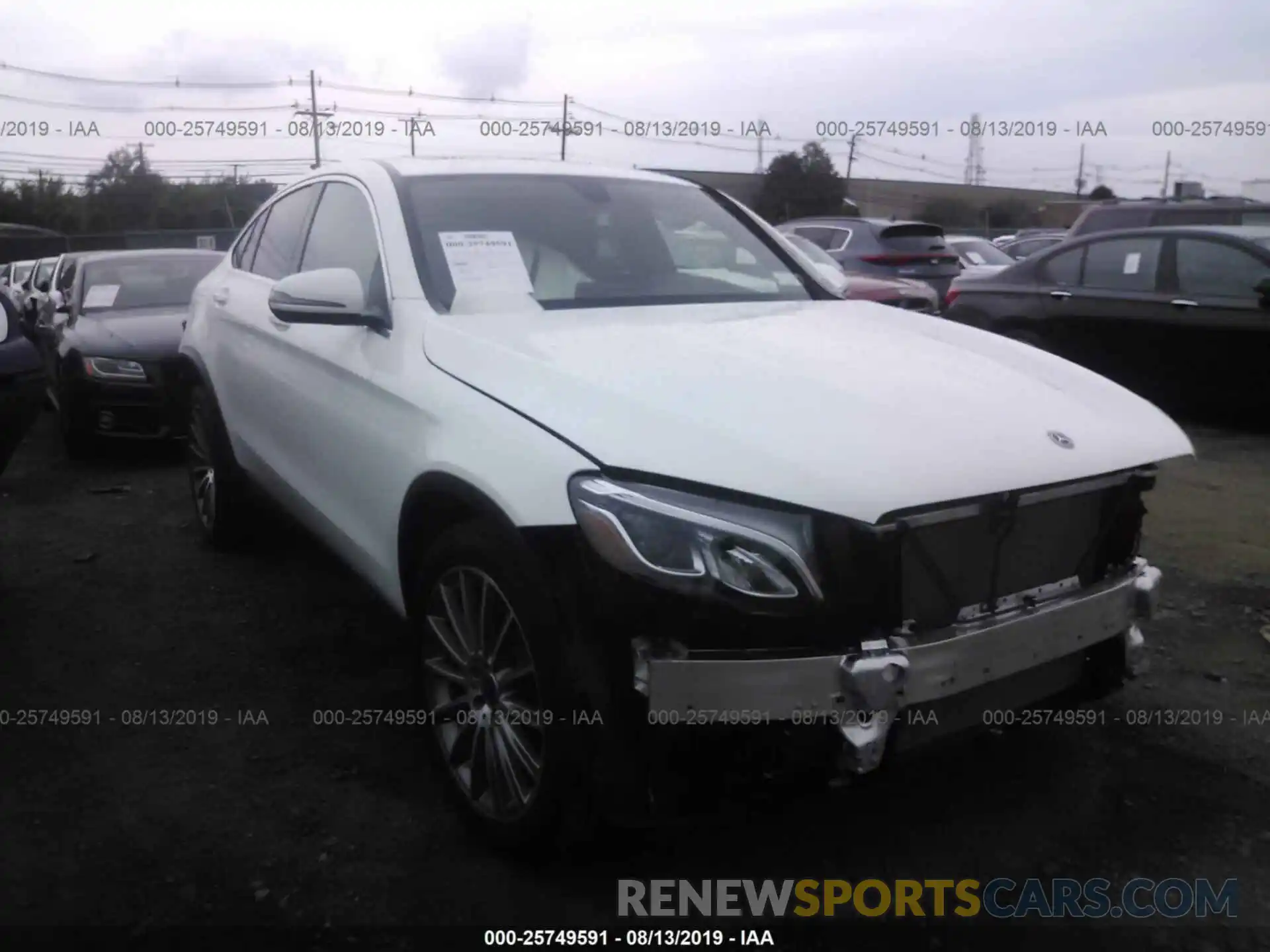 1 Photograph of a damaged car WDC0J4KB6KF595837 MERCEDES-BENZ GLC COUPE 2019