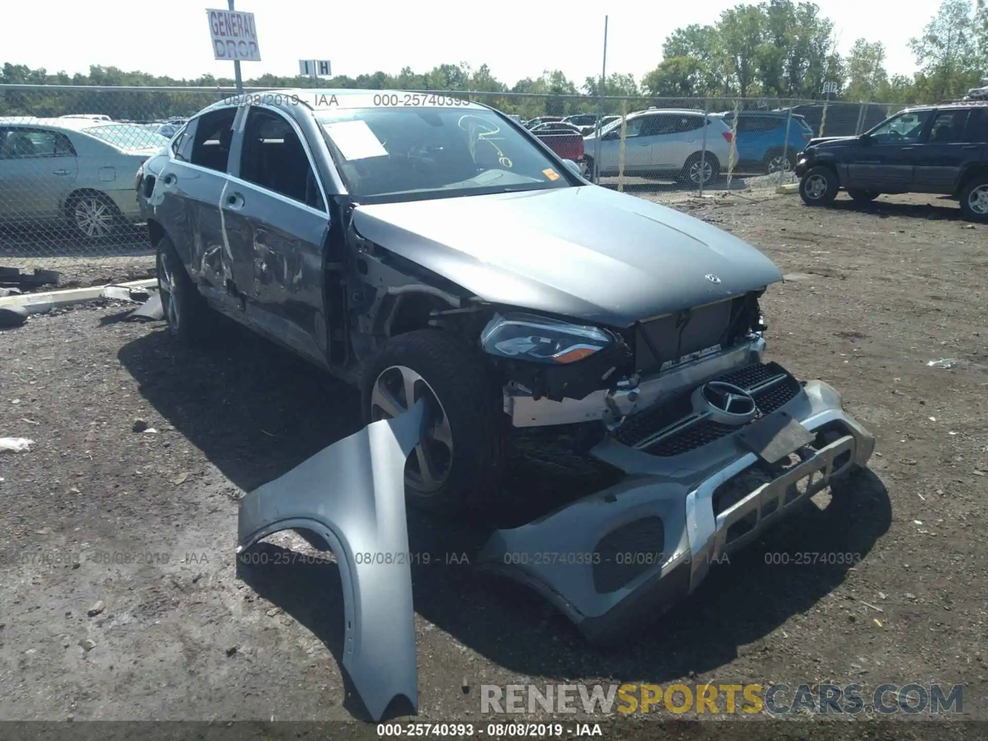 1 Photograph of a damaged car WDC0J4KB9KF573945 MERCEDES-BENZ GLC COUPE 2019