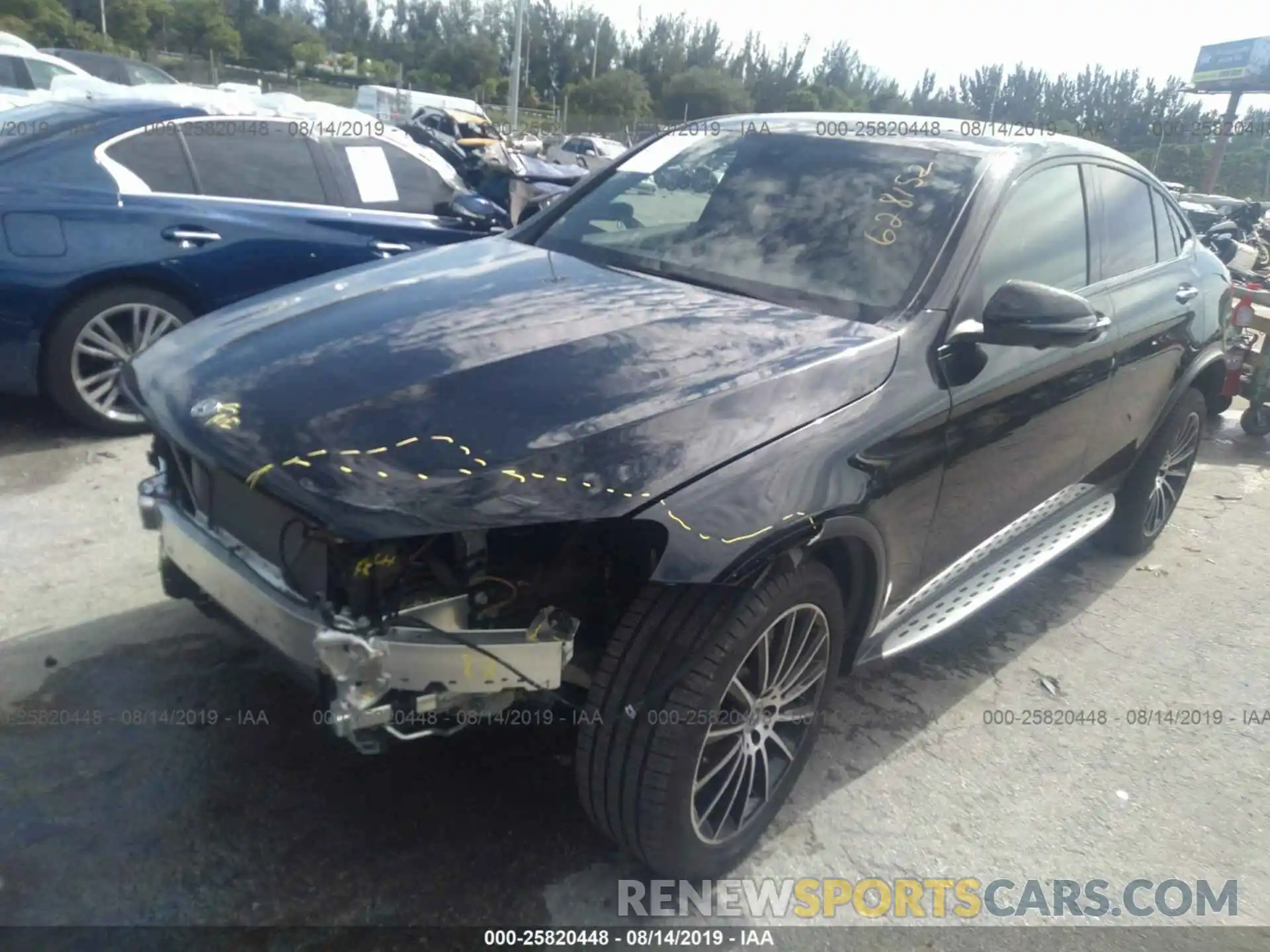 2 Photograph of a damaged car WDC0J4KB9KF628152 MERCEDES-BENZ GLC COUPE 2019