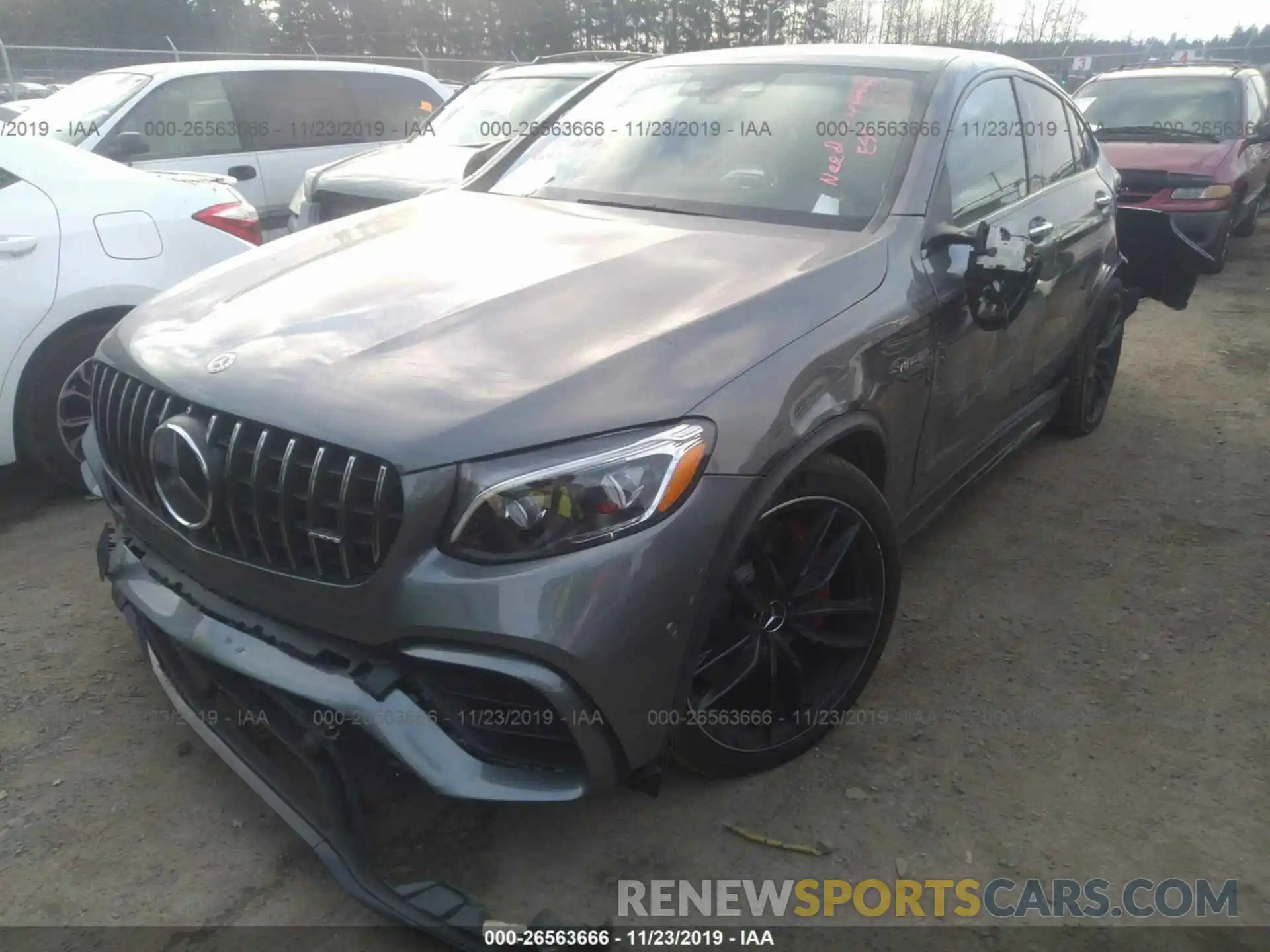 2 Photograph of a damaged car WDC0J8KB3KF586441 MERCEDES-BENZ GLC COUPE 2019