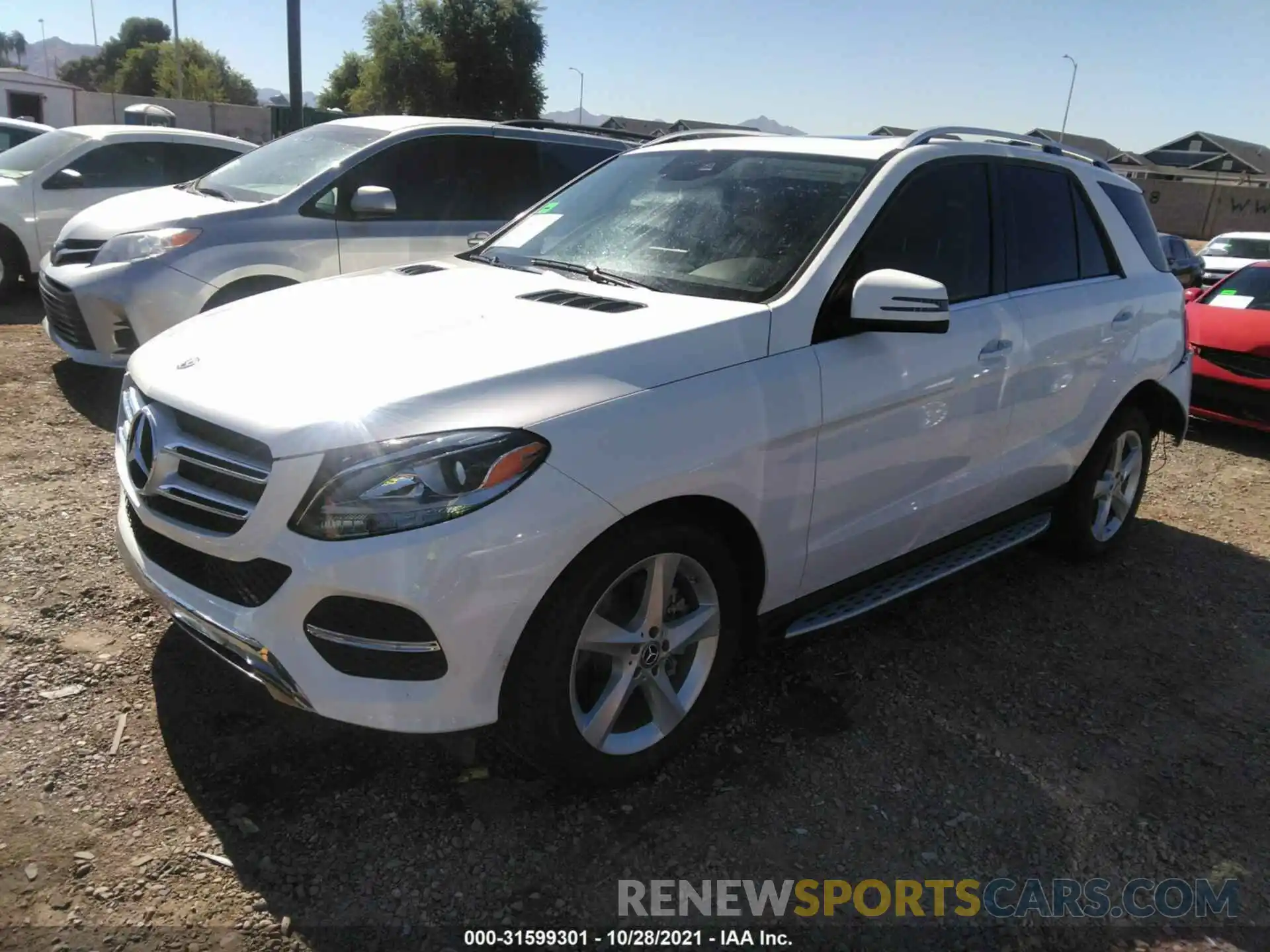 2 Photograph of a damaged car 4JGDA5GB0KB205128 MERCEDES-BENZ GLE 2019