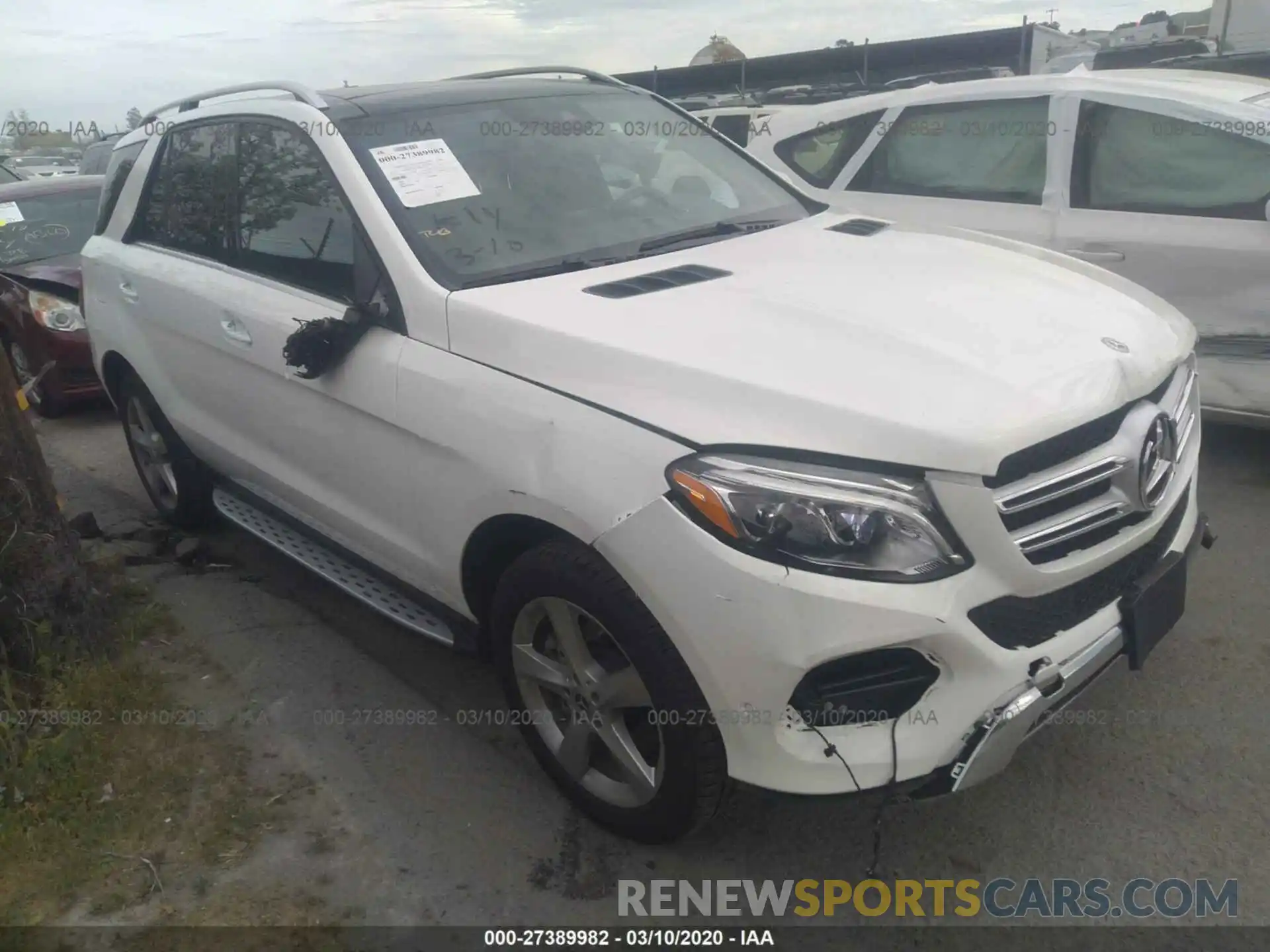 1 Photograph of a damaged car 4JGDA5GB1KB213982 MERCEDES-BENZ GLE 2019