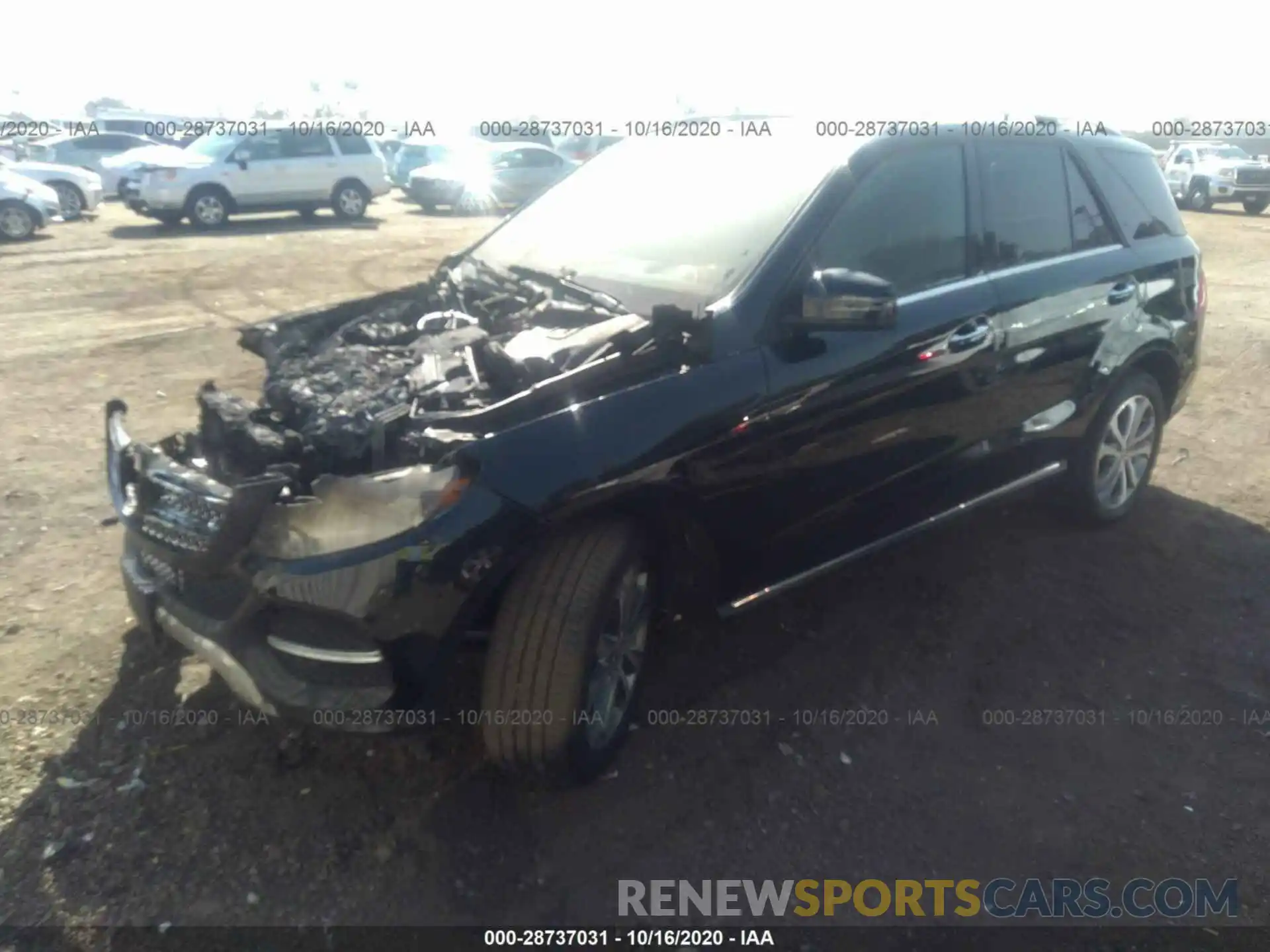 2 Photograph of a damaged car 4JGDA5GB3KB217015 MERCEDES-BENZ GLE 2019