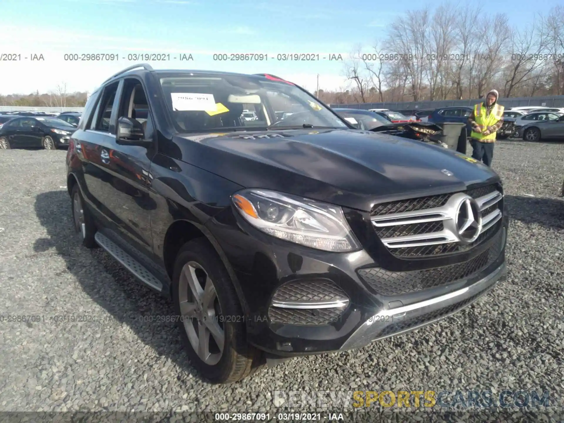 1 Photograph of a damaged car 4JGDA5GB7KB206955 MERCEDES-BENZ GLE 2019