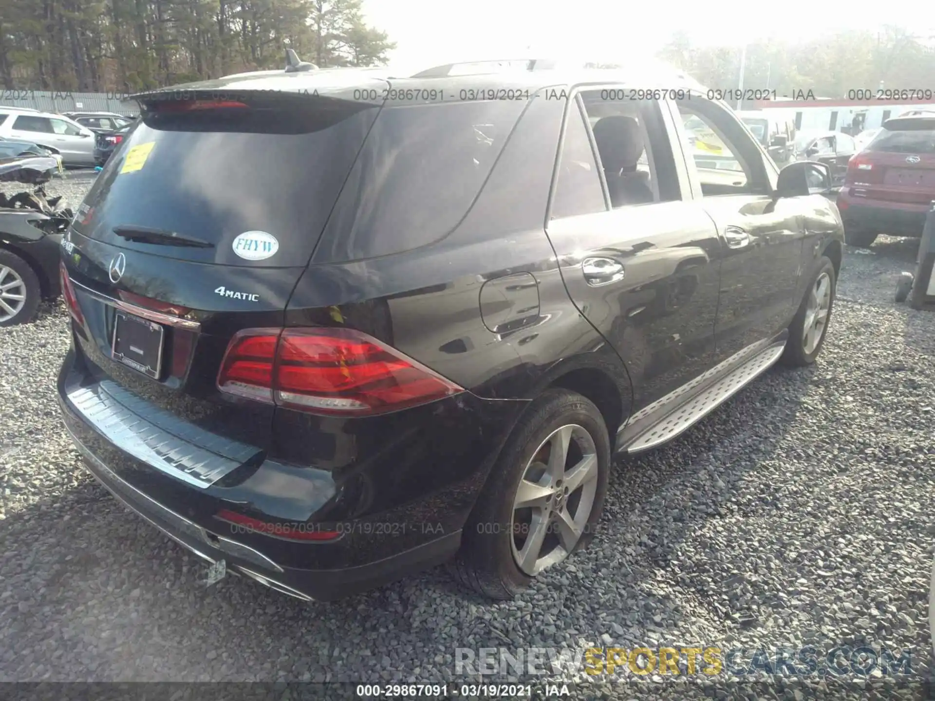 4 Photograph of a damaged car 4JGDA5GB7KB206955 MERCEDES-BENZ GLE 2019