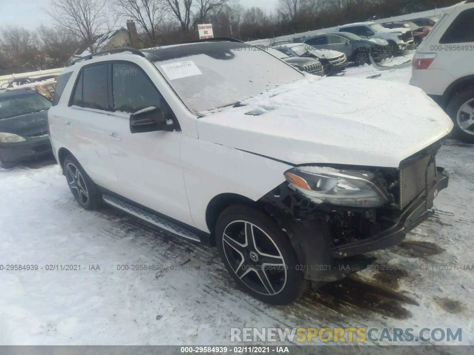 1 Photograph of a damaged car 4JGDA5GB9KB212644 MERCEDES-BENZ GLE 2019