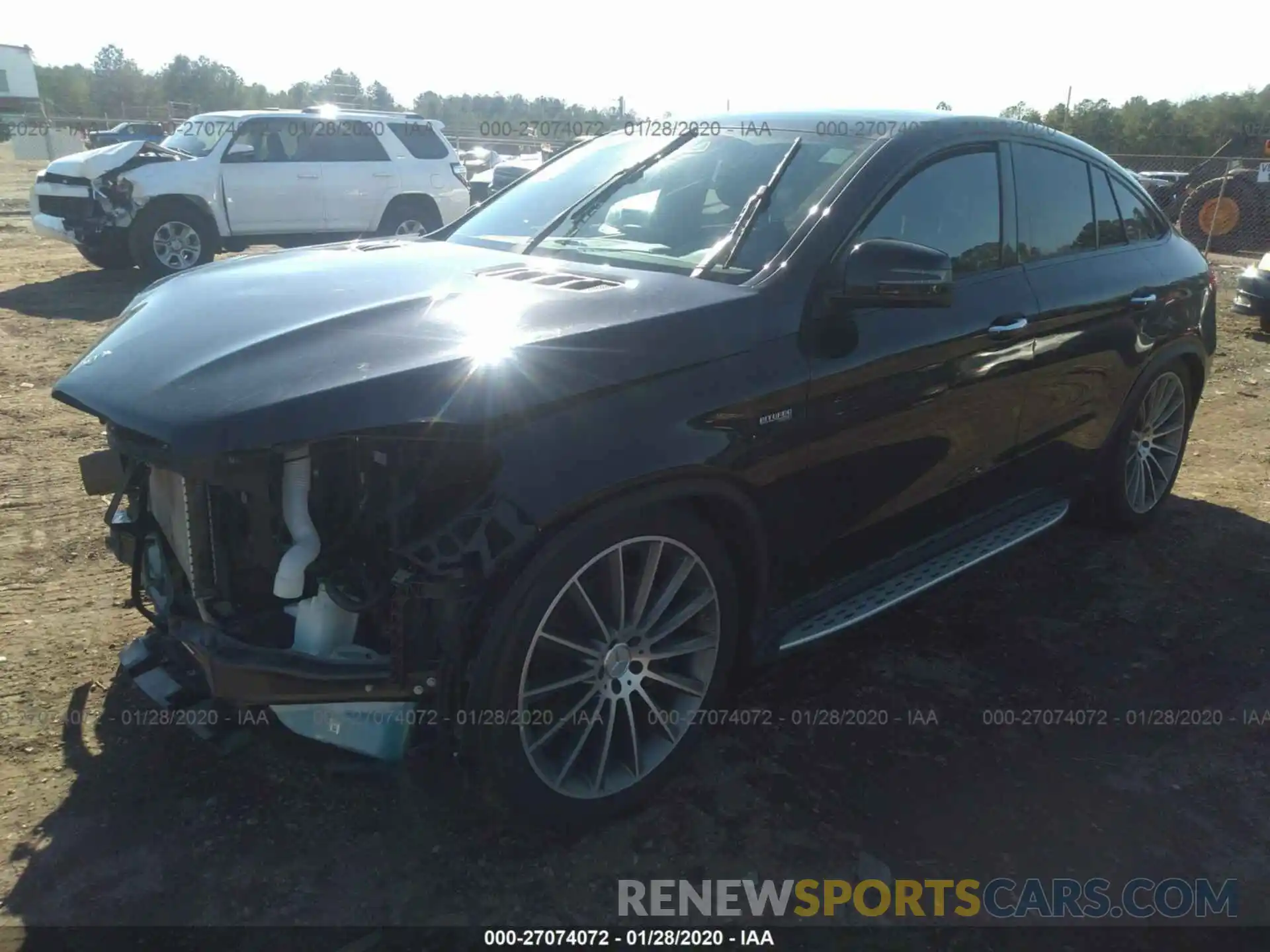 2 Photograph of a damaged car 4JGED6EB0KA151484 MERCEDES-BENZ GLE 2019