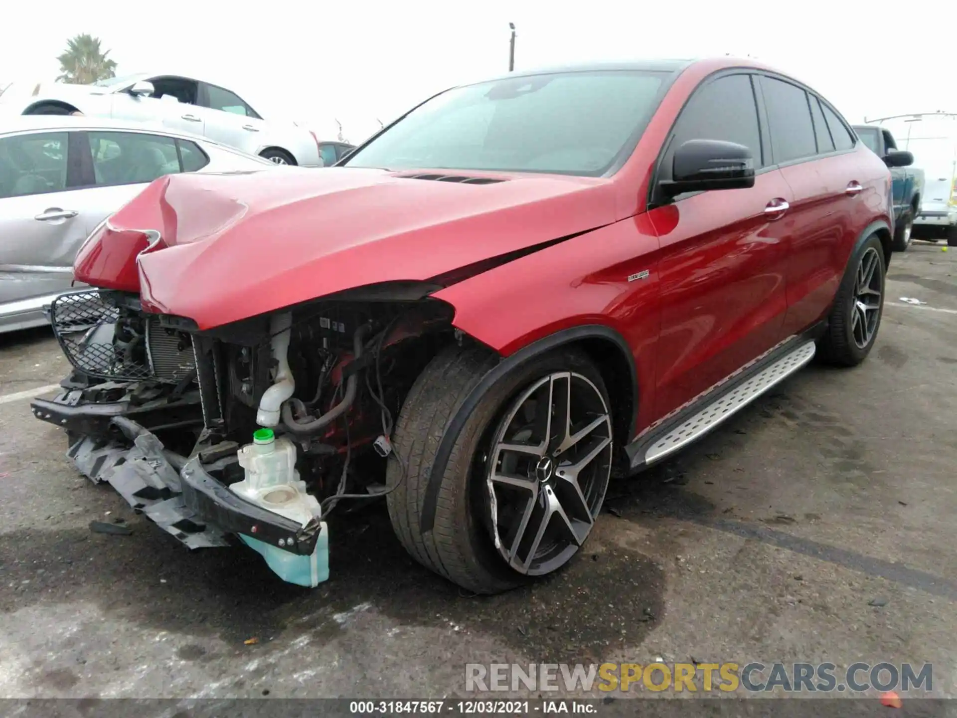 2 Photograph of a damaged car 4JGED6EB0KA152456 MERCEDES-BENZ GLE 2019