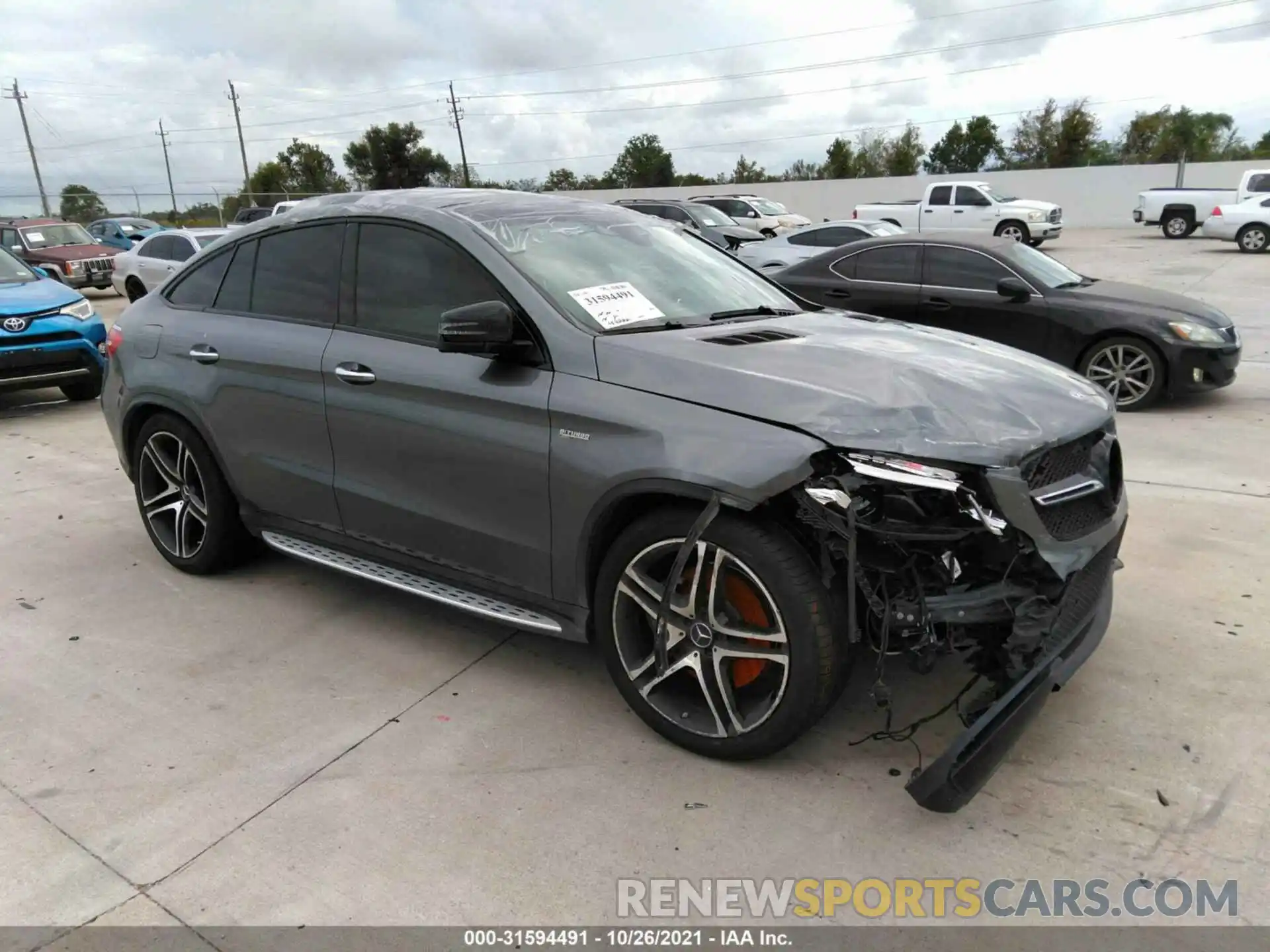 1 Photograph of a damaged car 4JGED6EB5KA151416 MERCEDES-BENZ GLE 2019