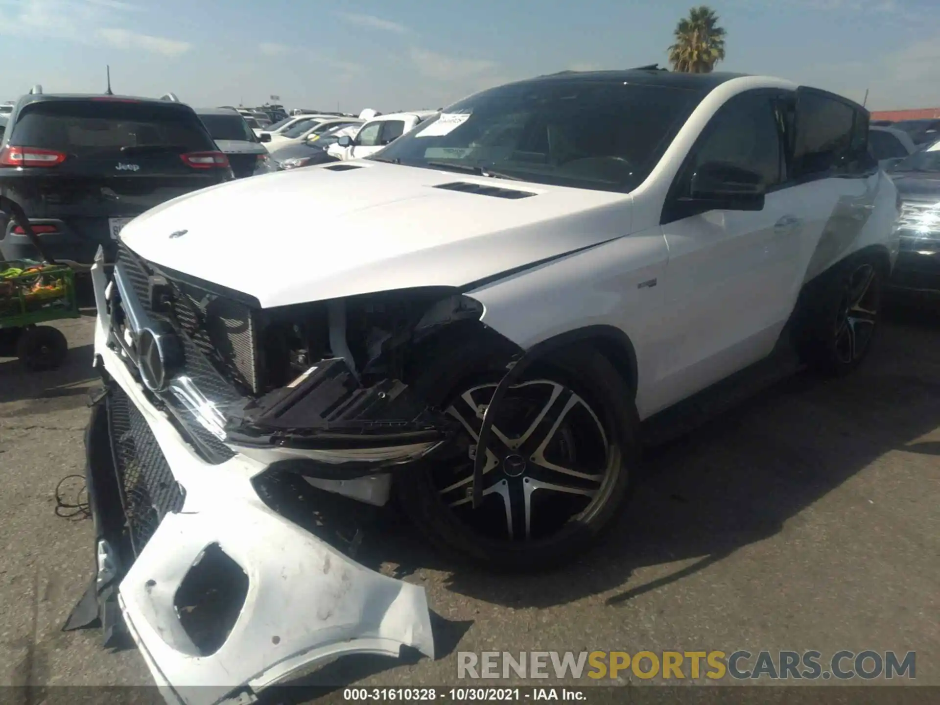 2 Photograph of a damaged car 4JGED6EB6KA156009 MERCEDES-BENZ GLE 2019