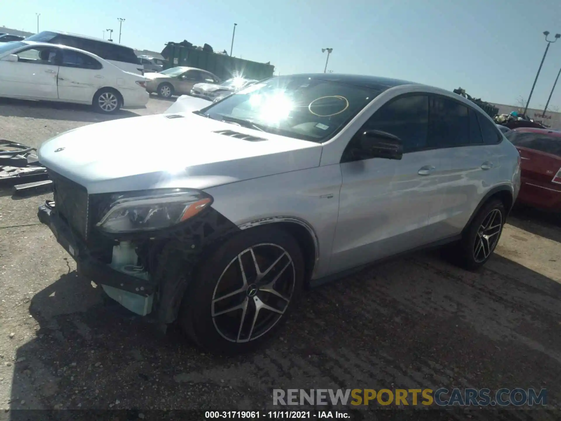 2 Photograph of a damaged car 4JGED6EB7KA137484 MERCEDES-BENZ GLE 2019